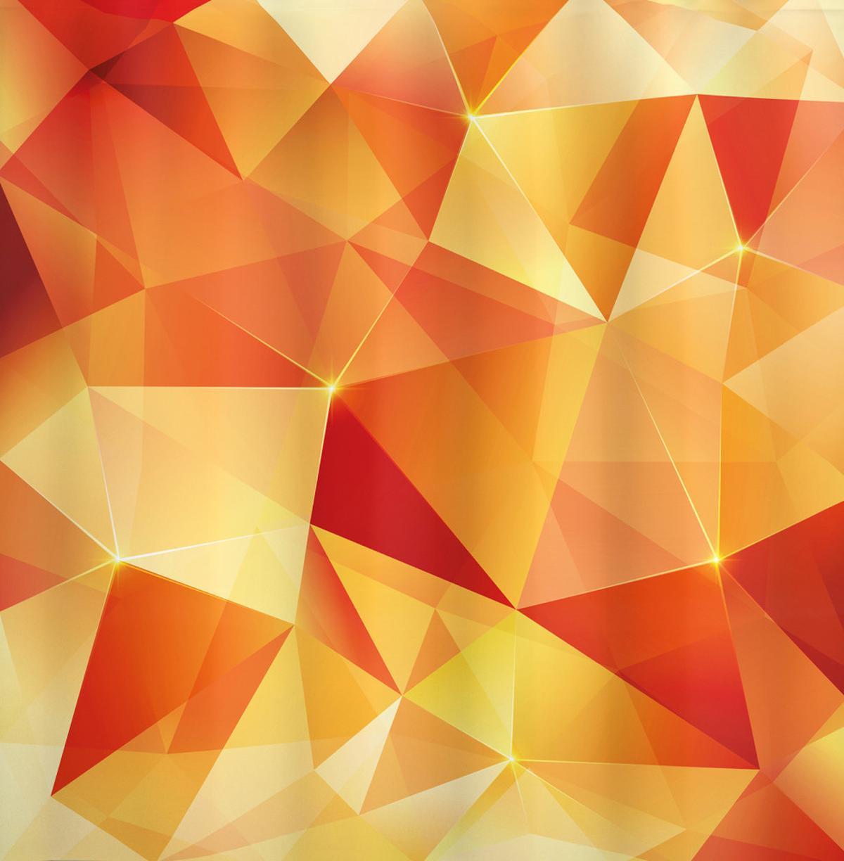 Orange Triangles Art — Pattern