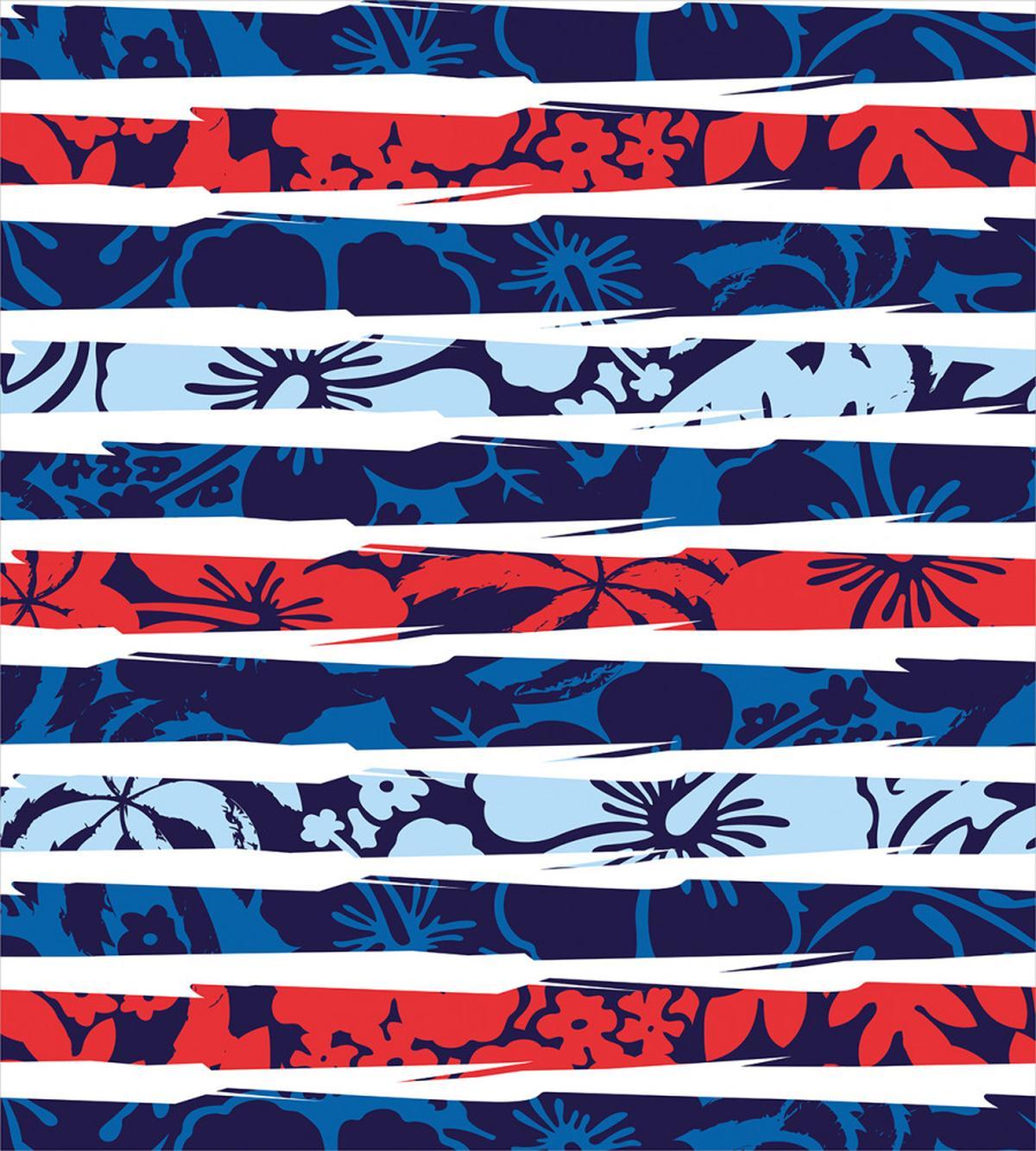 Tropical Hibiscus Beach — Pattern