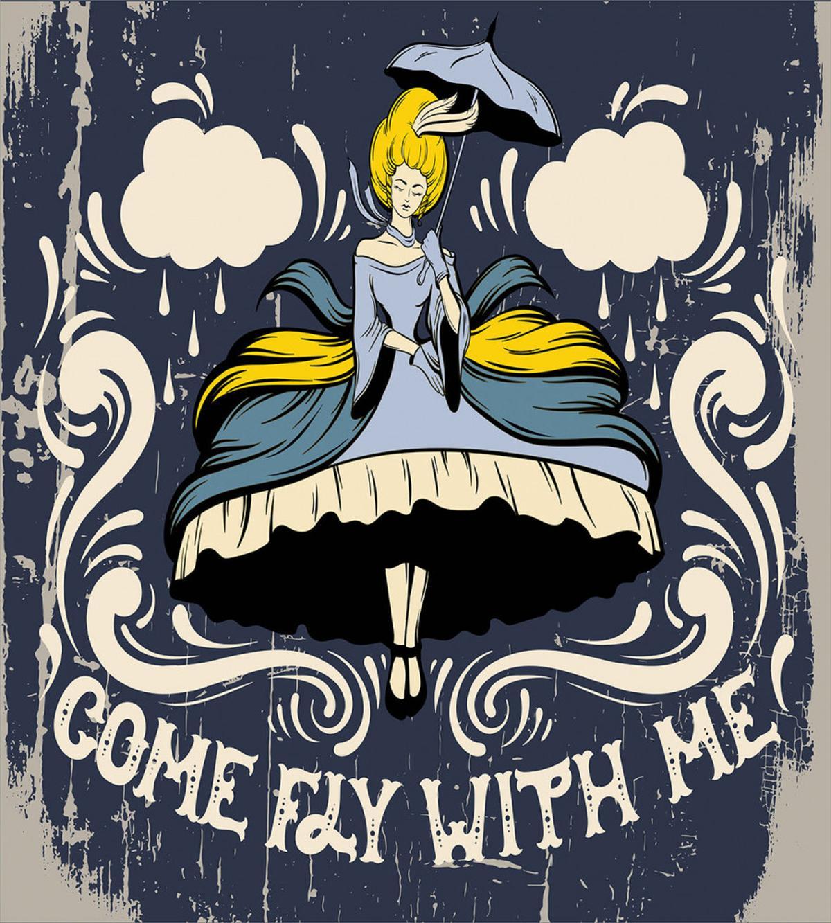 Abstract Come Fly with Me — Pattern