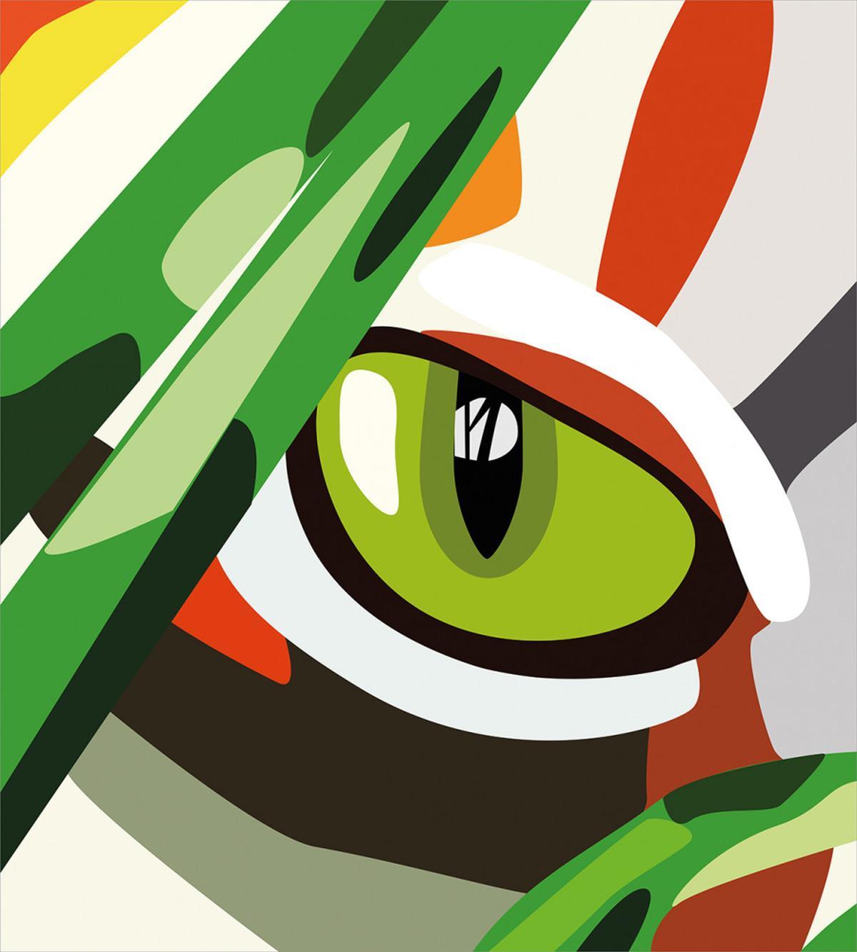Wild Tiger Feline Cat Vivid — Pattern