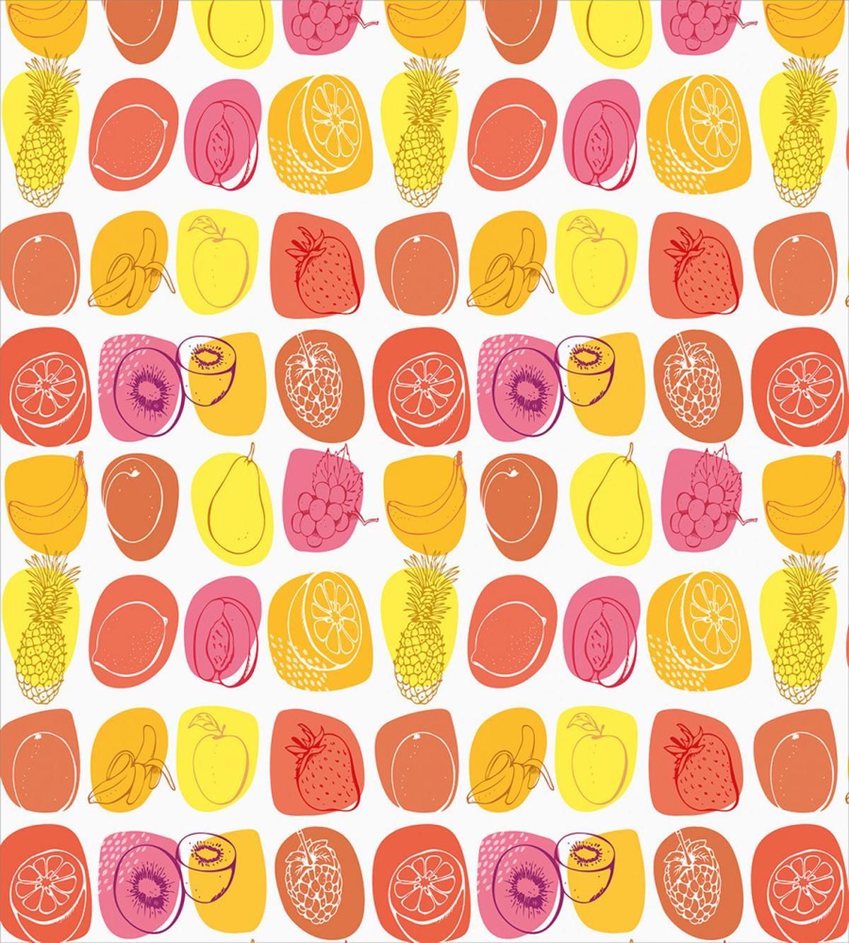 Retro Food Caricatures — Pattern