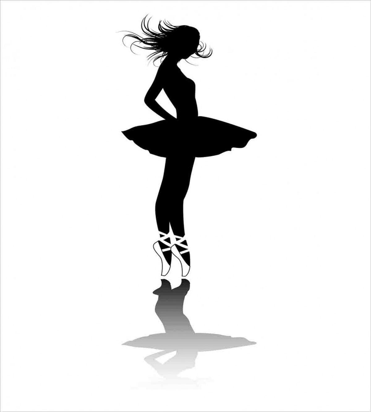 Dancer in a Tutu on Stage — Pattern