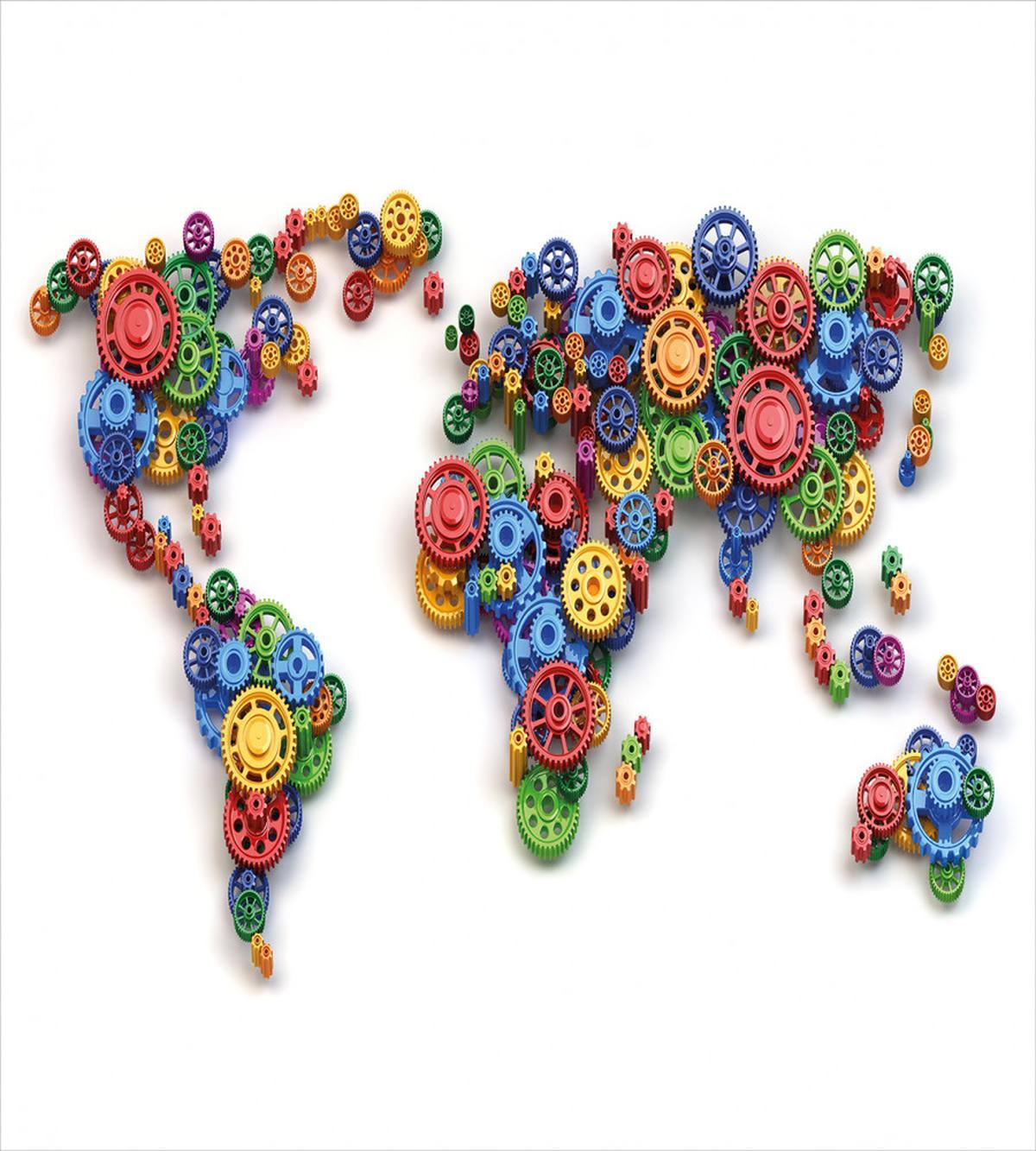 Gear Map Art — Pattern
