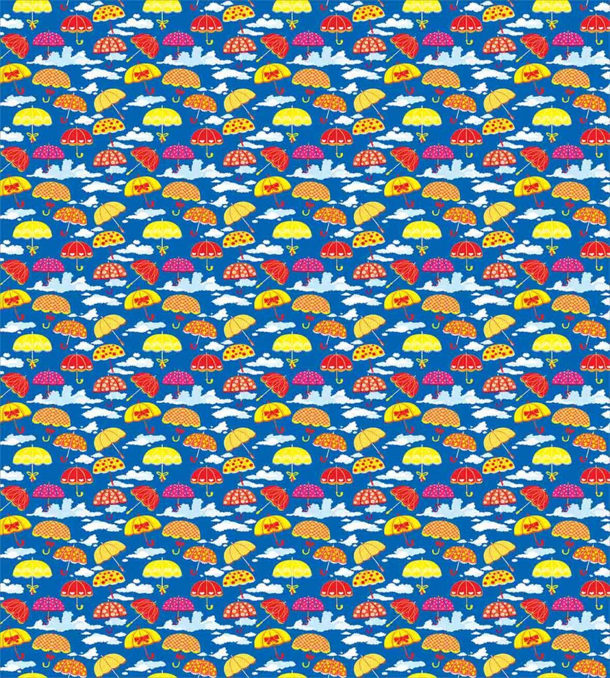 Colorful Umbrellas in Sky — Pattern