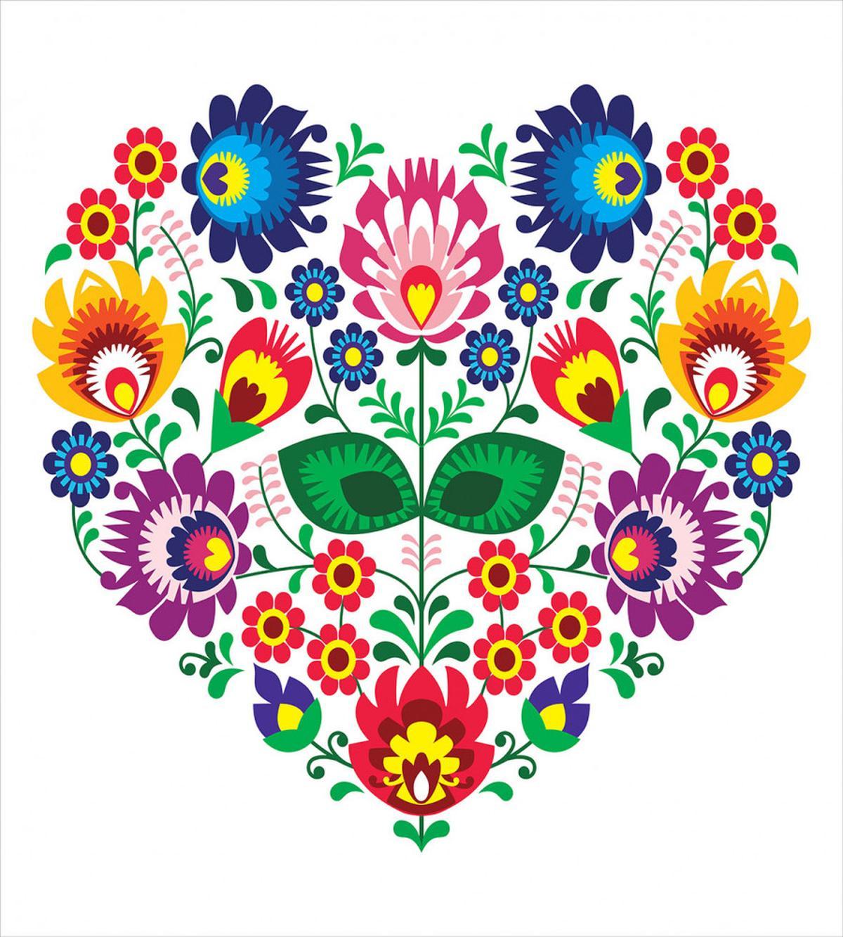 Slav Flowers Heart — Pattern