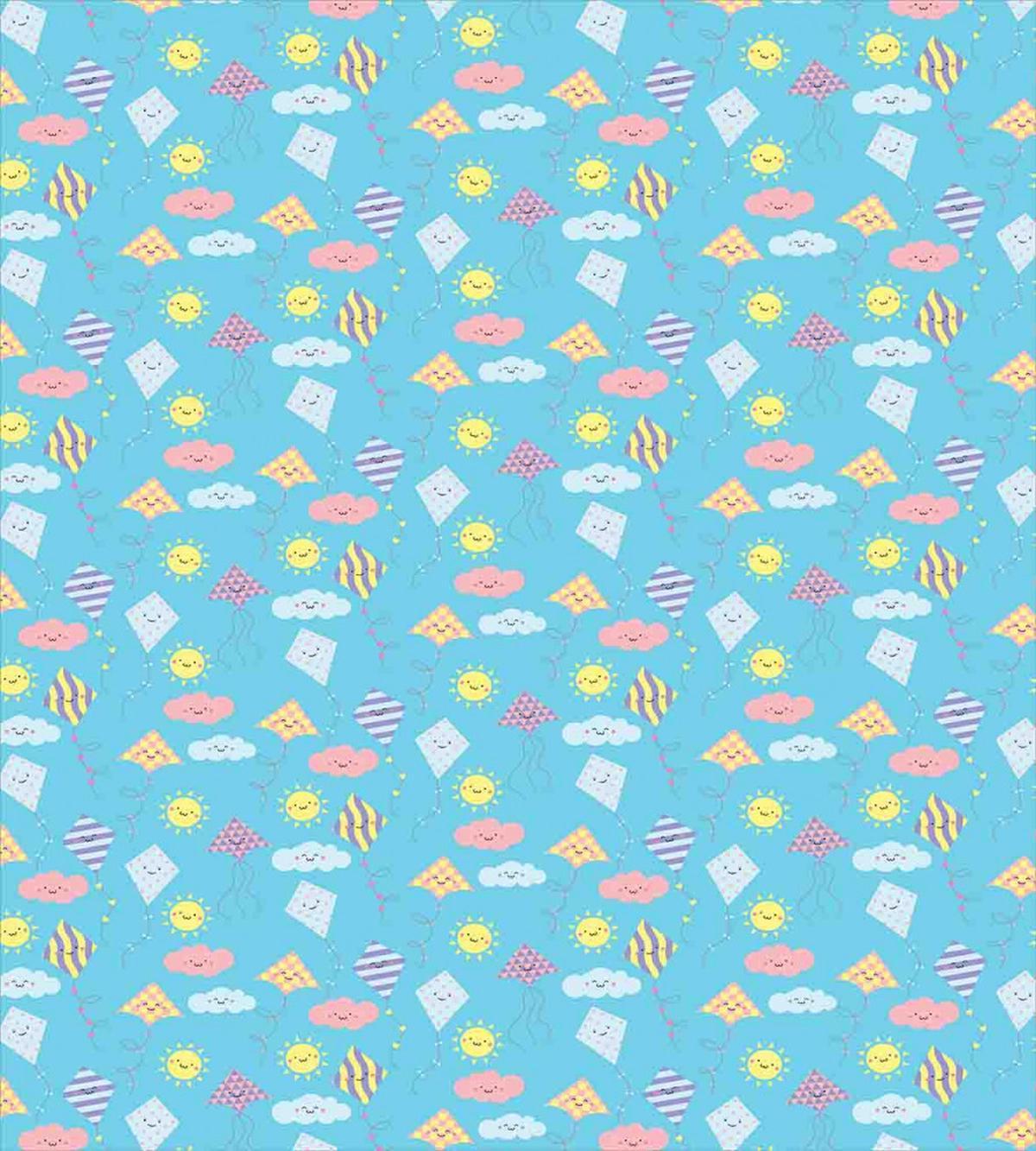 Nursery Cartoon Smiling Sun — Pattern