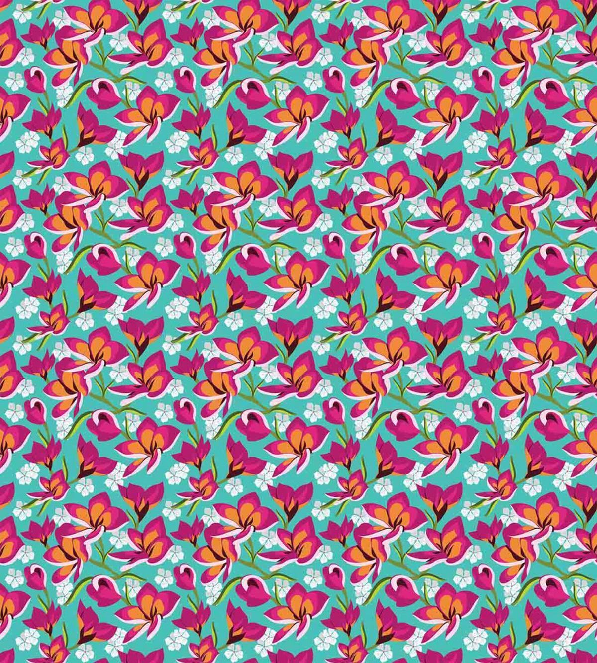 Exotic Floral Repetition — Pattern