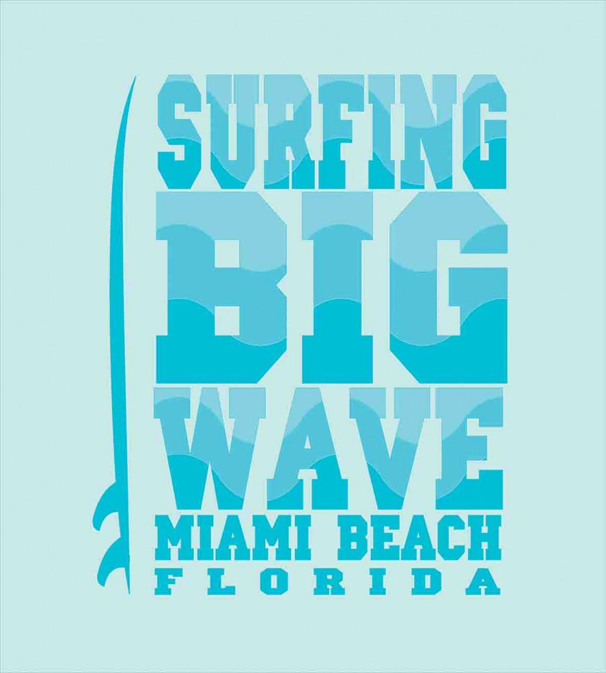 Surfing Big Wave Miami — Pattern