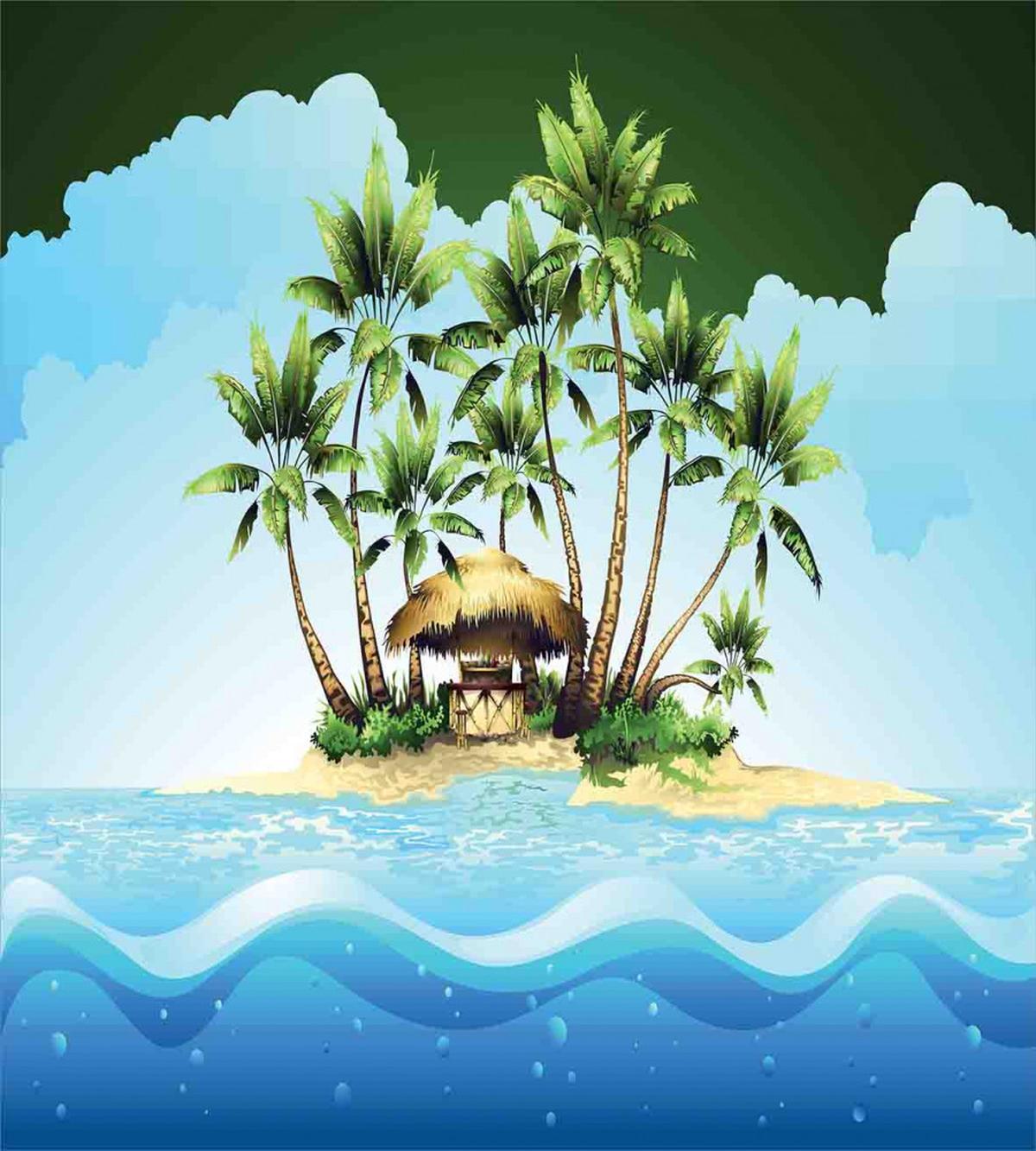 Tropic Lands Coconut Palms — Pattern