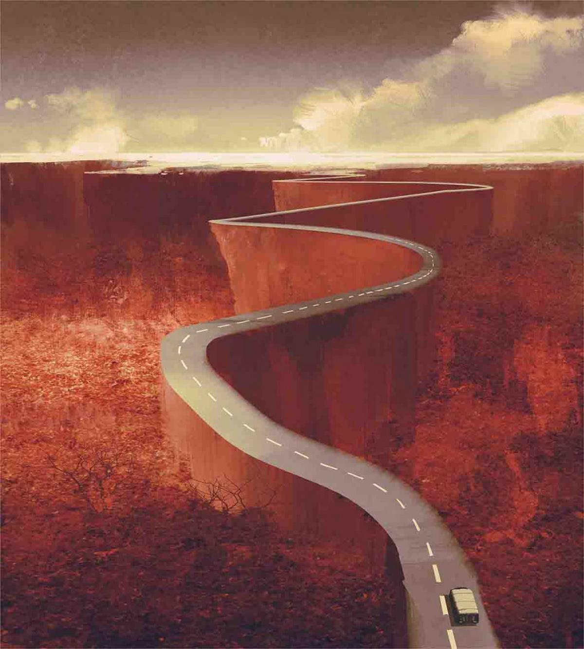 Windy Road Clouds — Pattern
