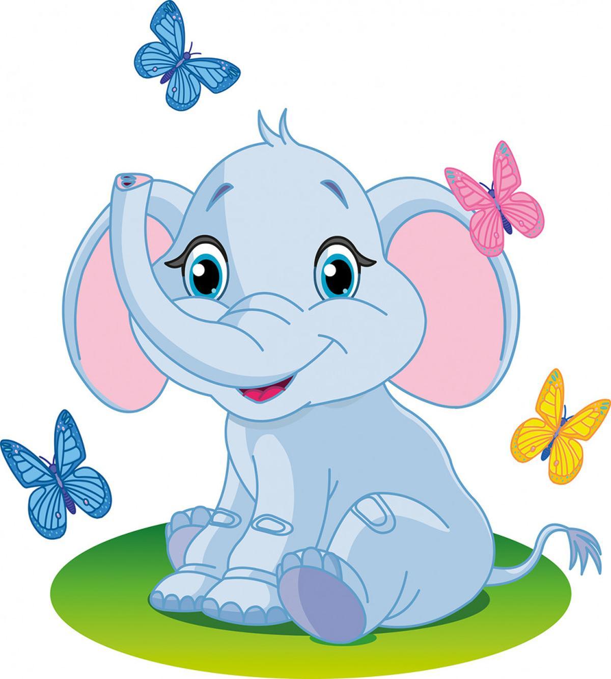 Elephant on the Meadow — Pattern