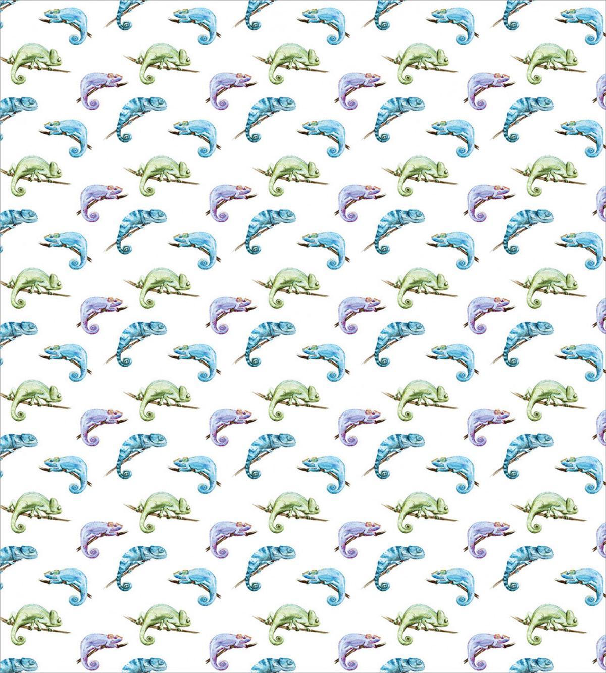 Reptile Animal on Branch — Pattern
