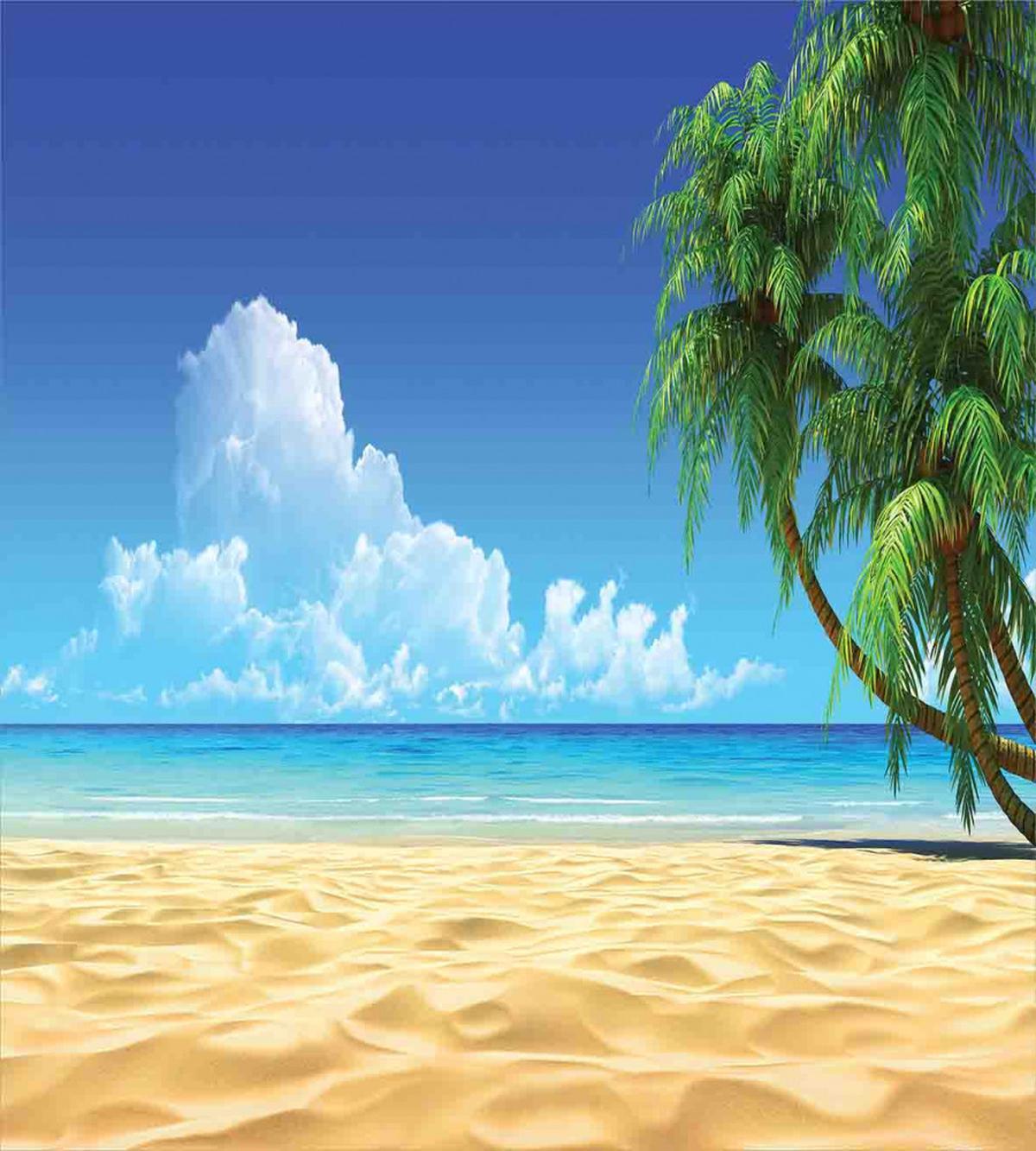 Tropical Leaves Beach — Pattern