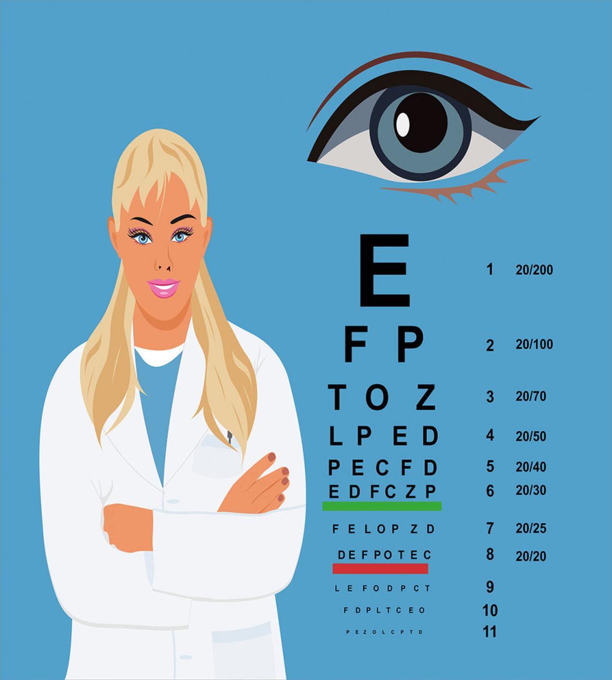 Female Ophthalmologist — Pattern