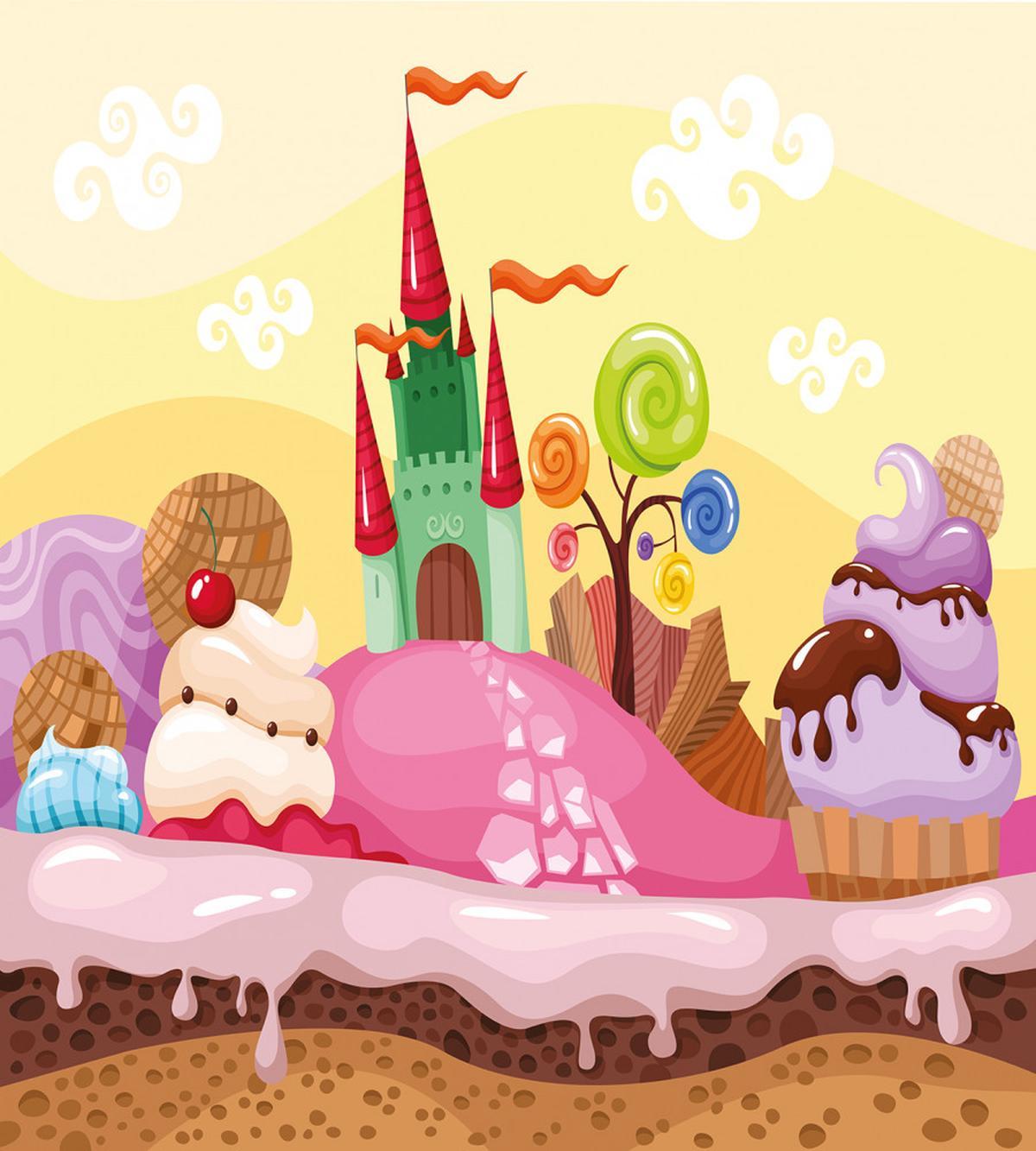 Kids Castle Scenery — Pattern
