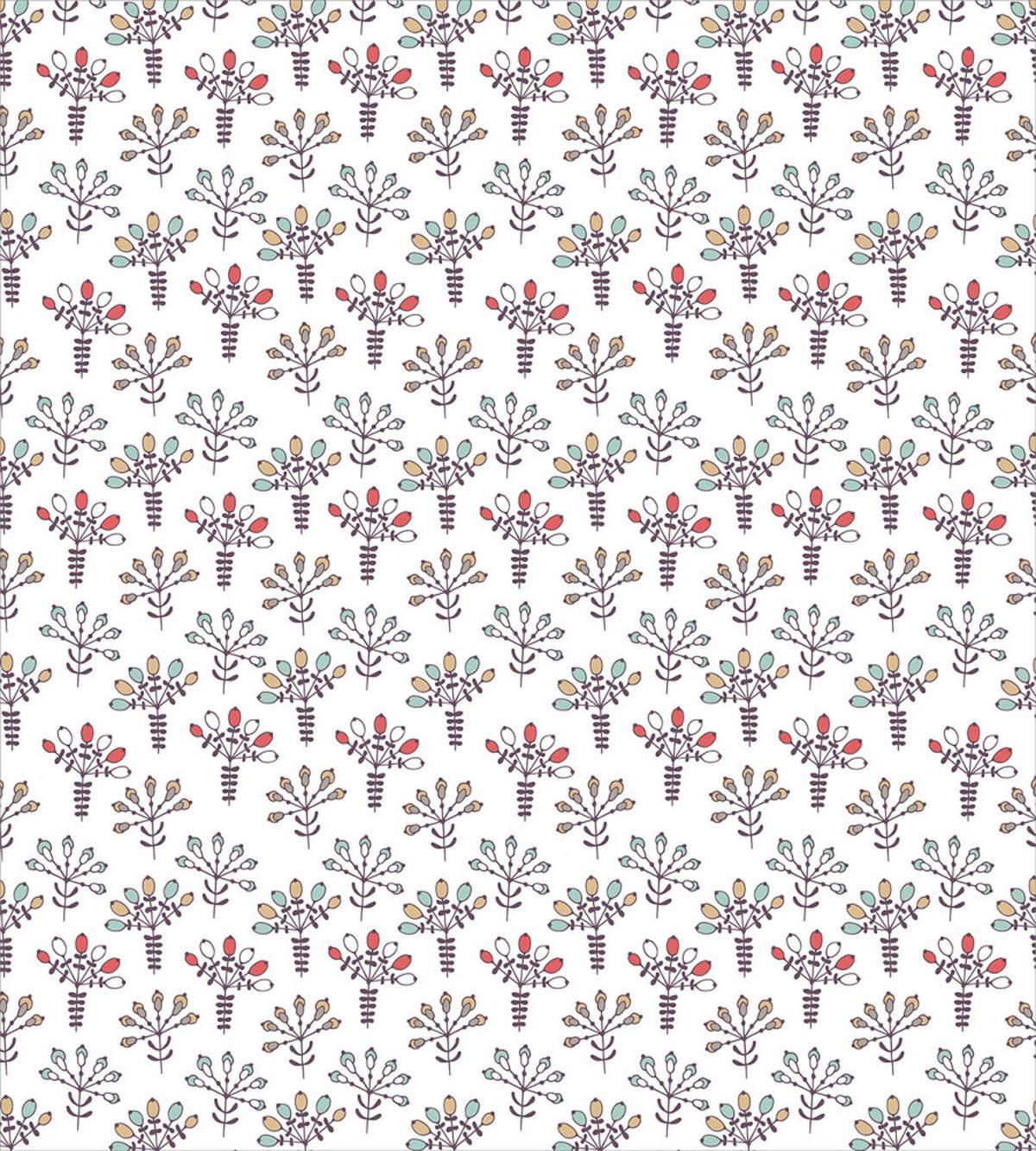Pastel Art Rhythmic Flowers — Pattern