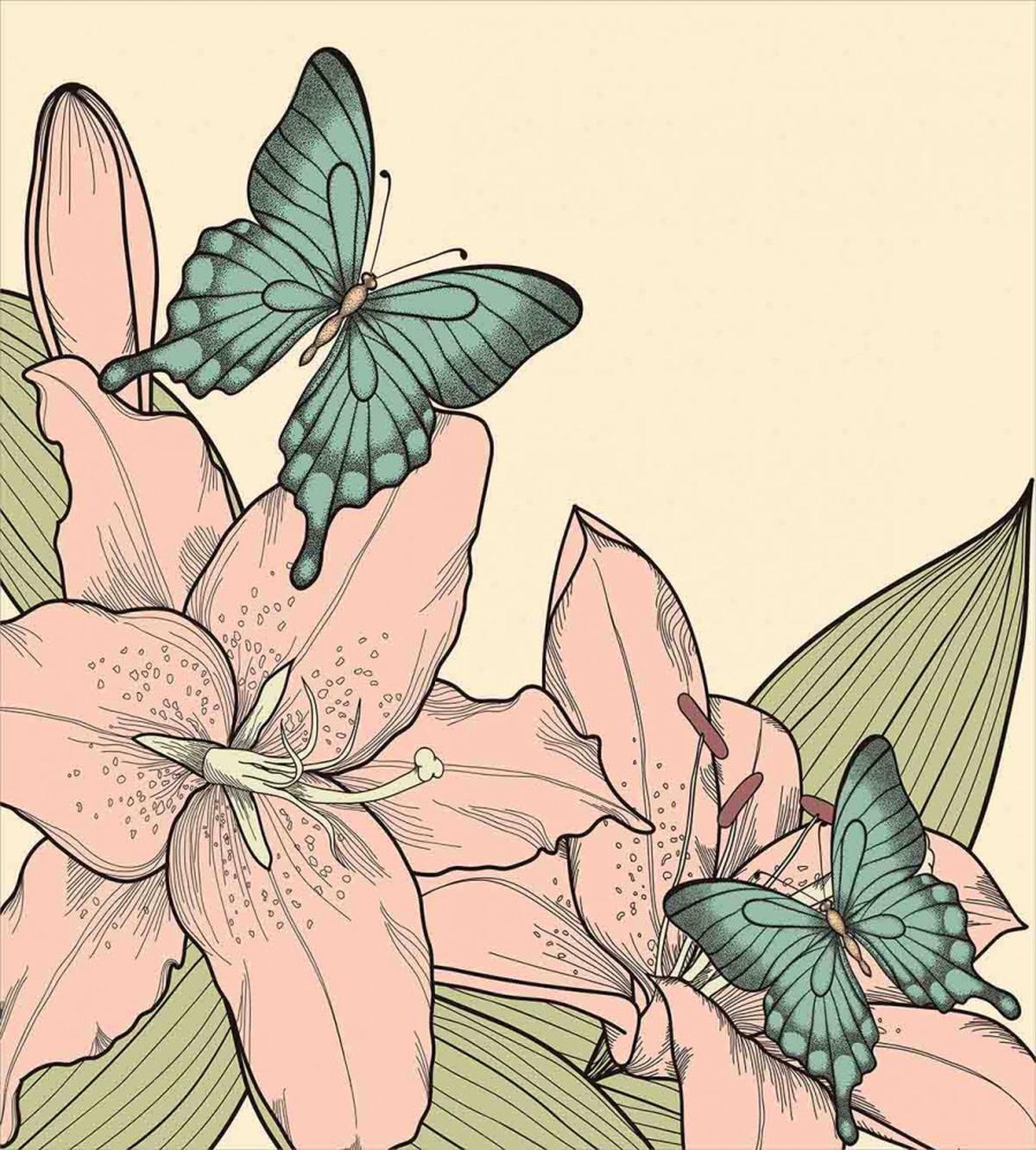 Butterflies and Lilies — Pattern