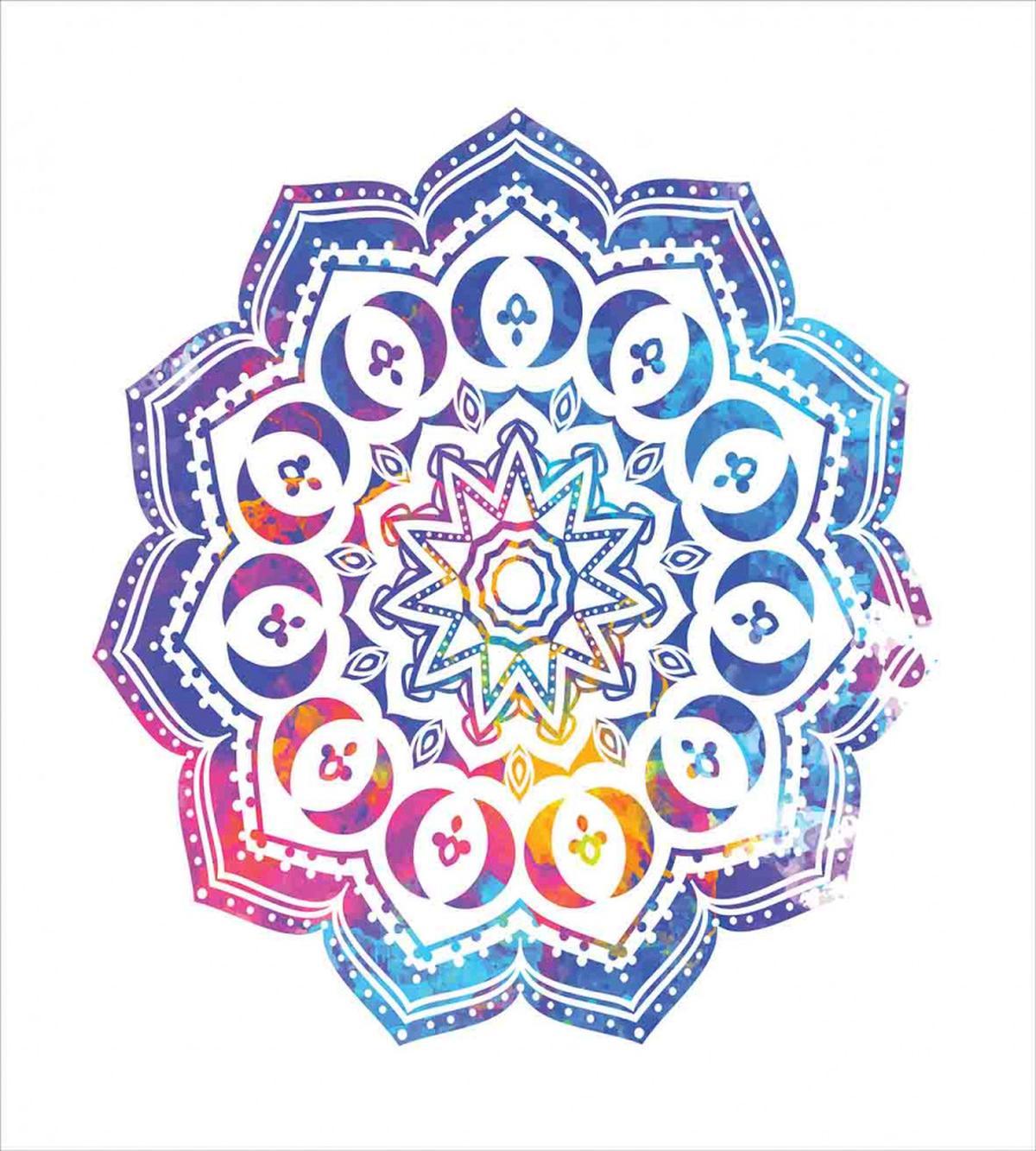 Mandala Effect Soft Colors — Pattern