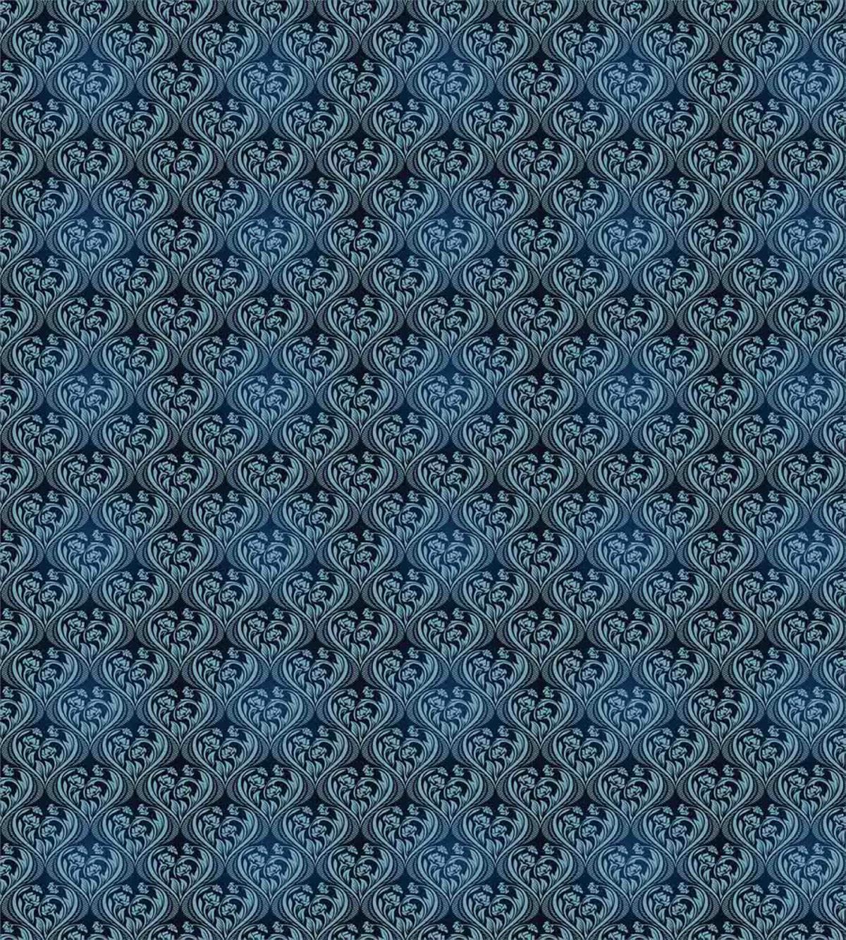 Blue Ornate Flourish — Pattern