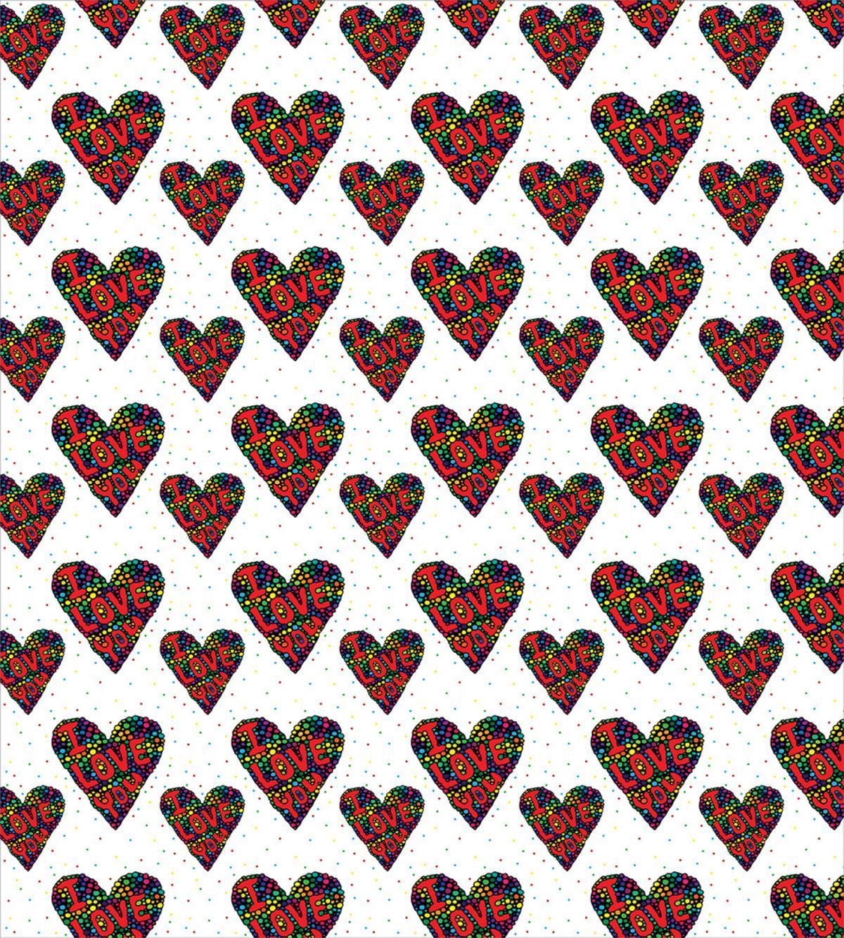 Colorful Dots Hearts — Pattern