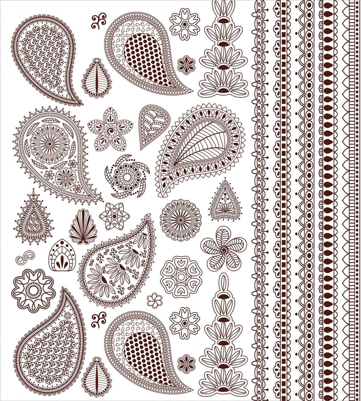 Oriental Ornament Paisley Art — Pattern