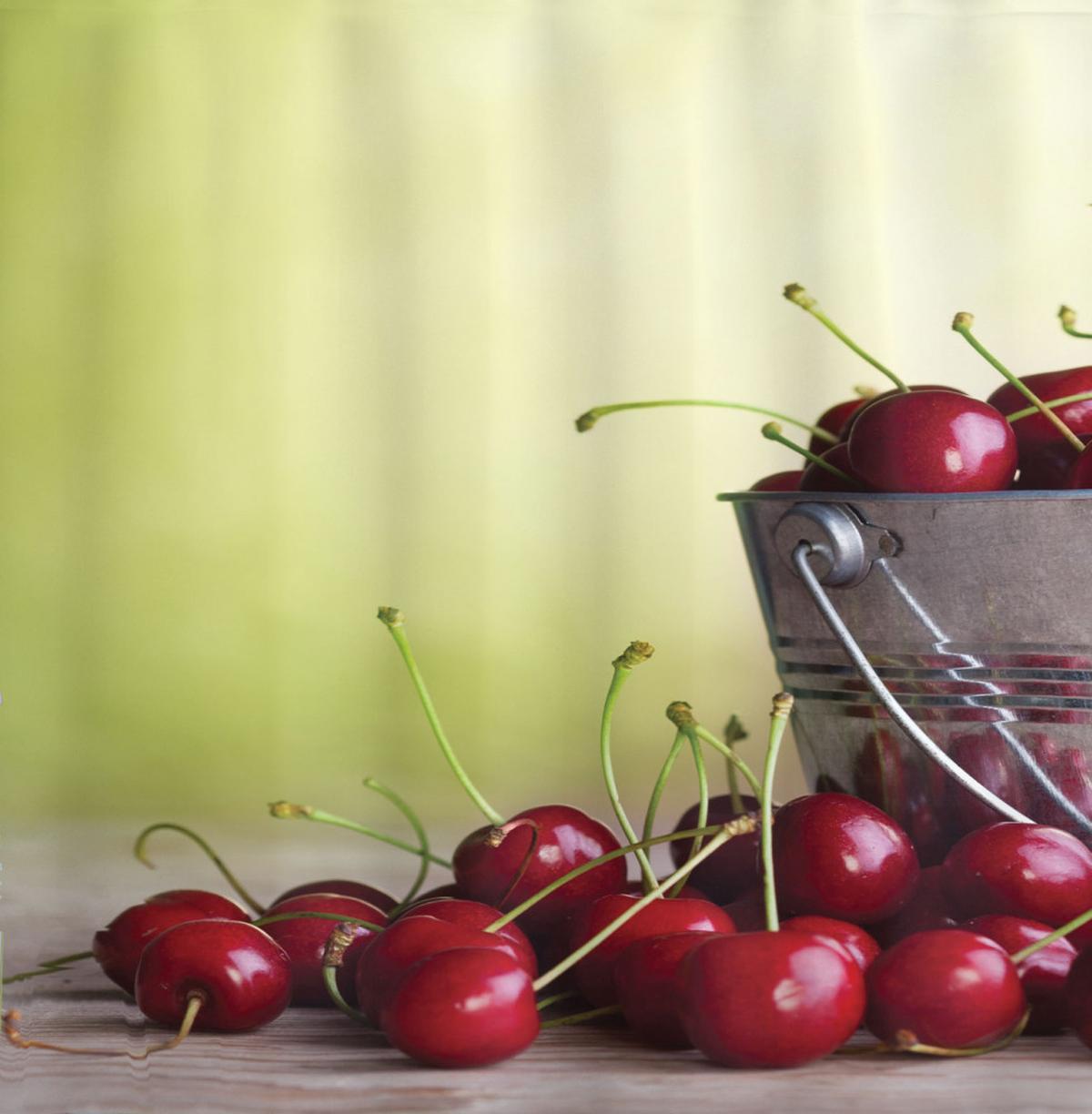 Cherries Bucket on Ombre — Pattern