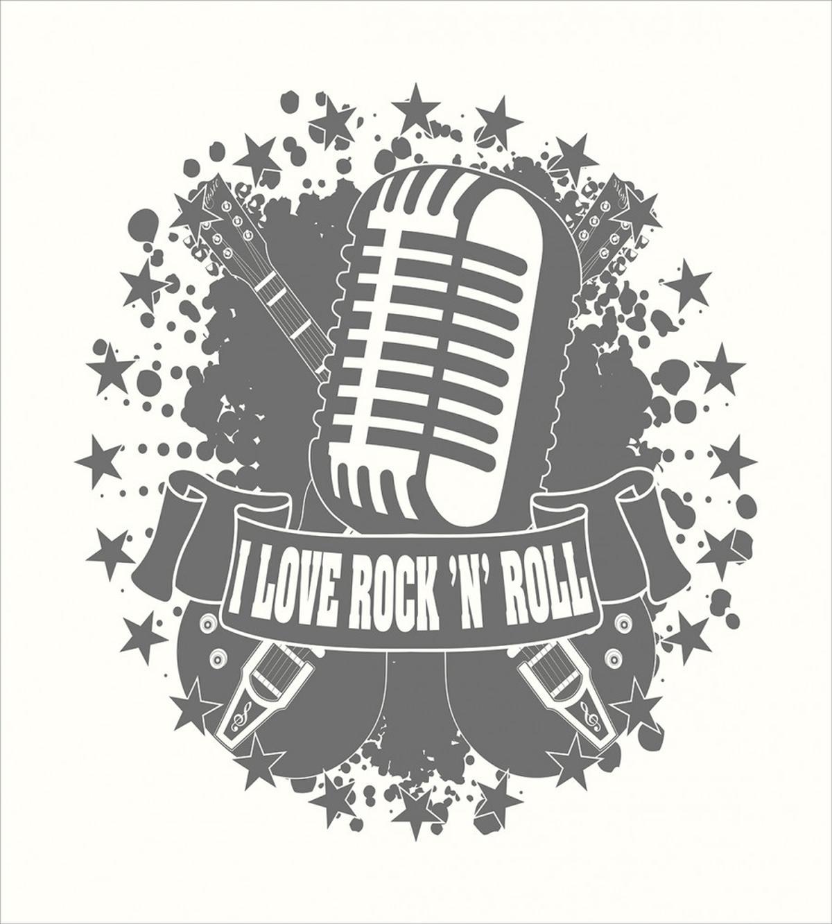 Retro Microphone — Pattern