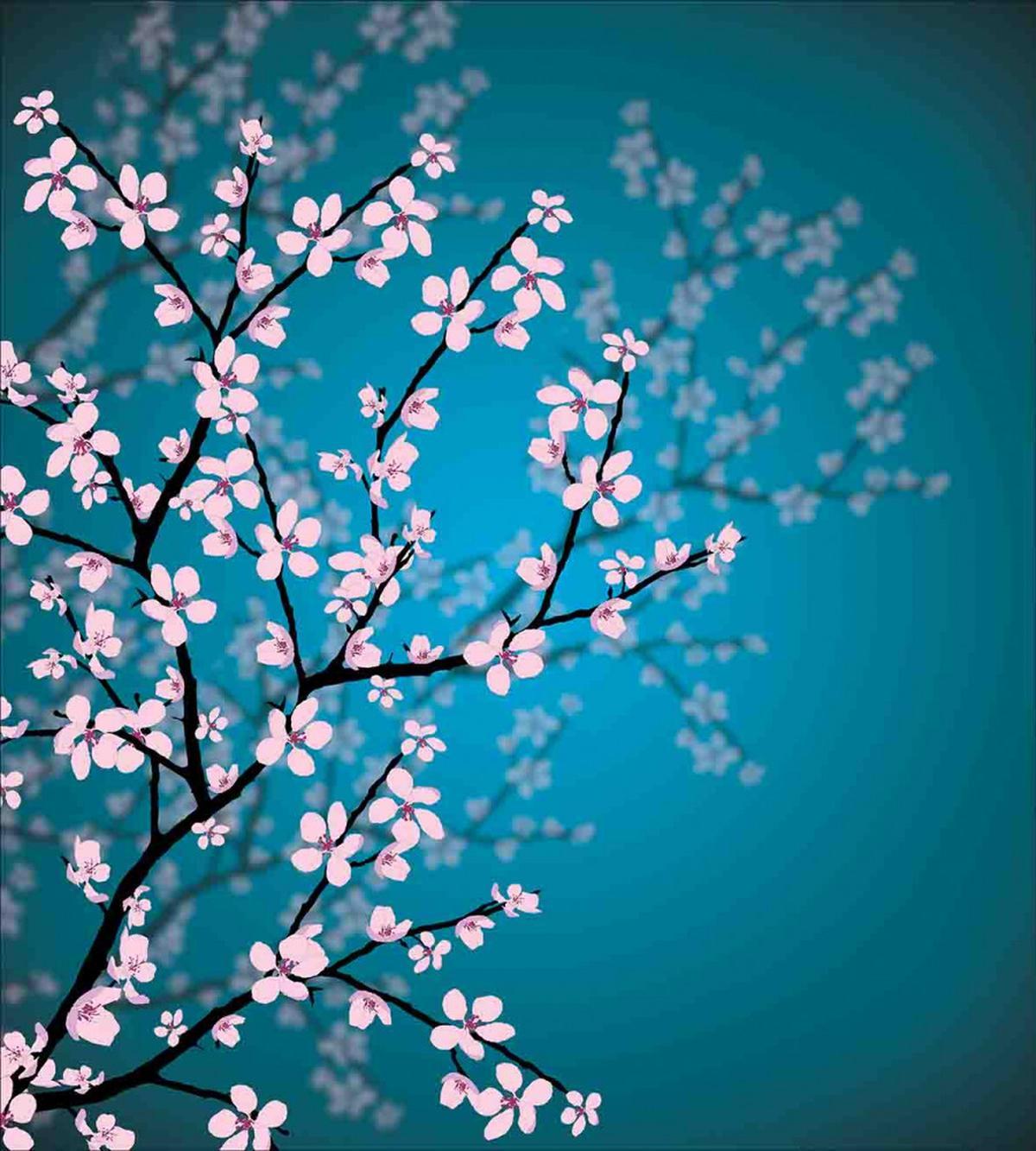 Ombre Spring Sakuras — Pattern