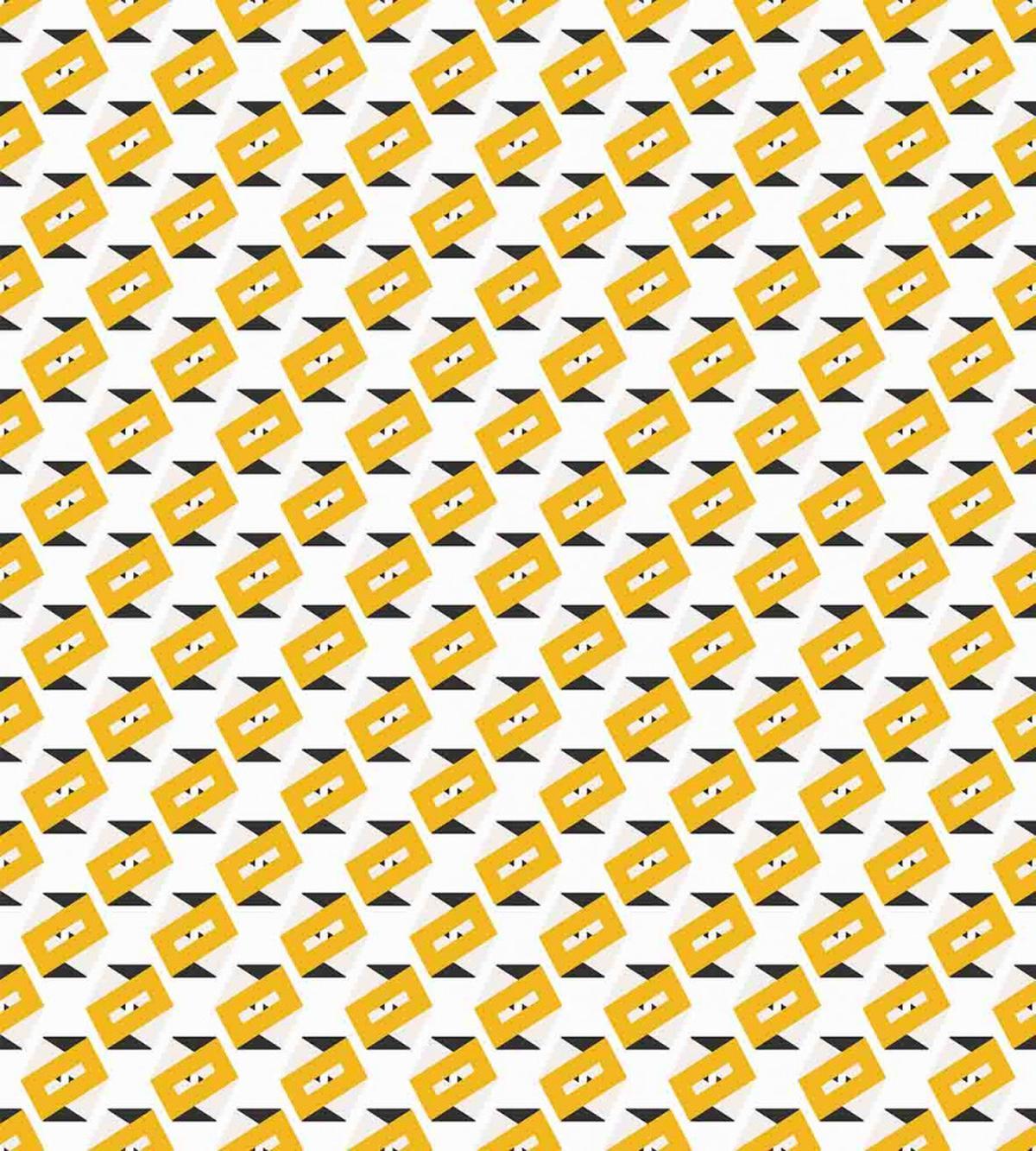 Trippy Geometrical Bars — Pattern