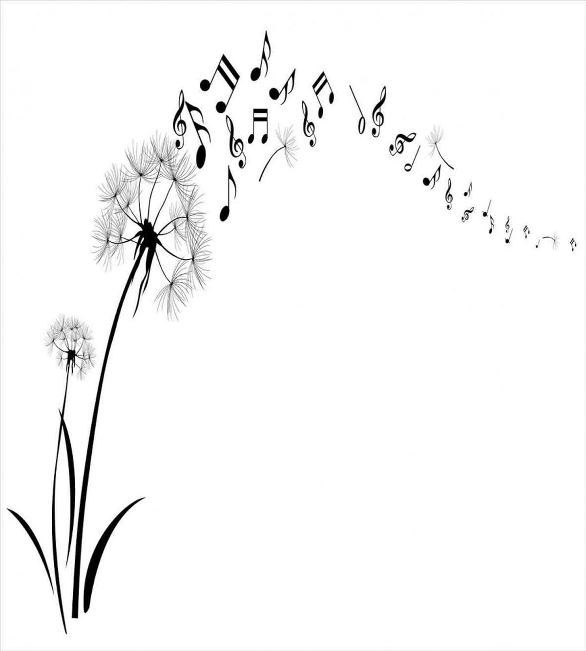Meadow Dandelions Floral — Pattern