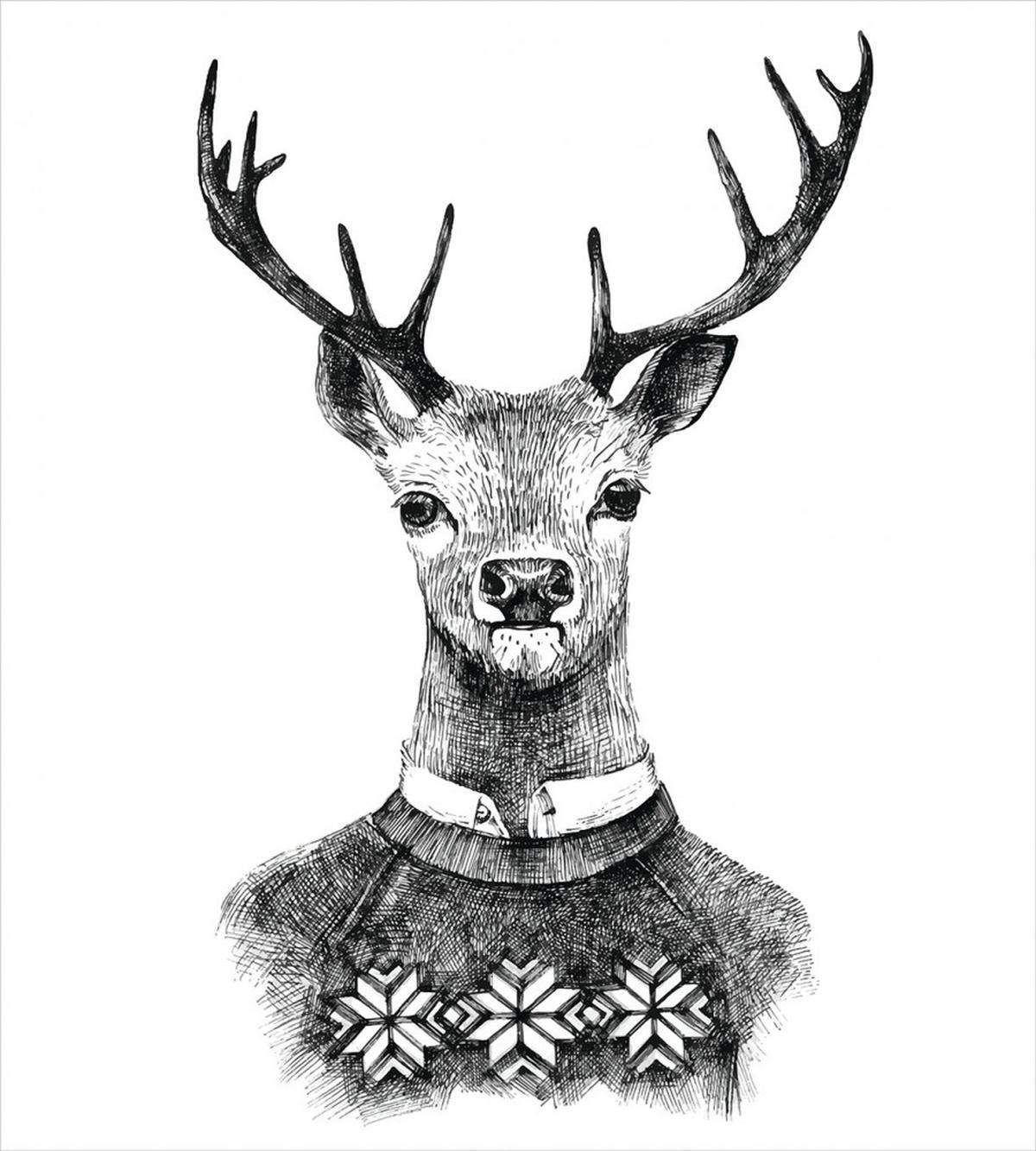 Deer Nordic Sweater Xmas — Pattern