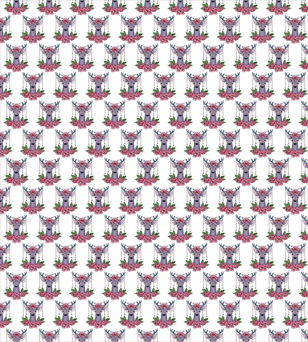 Deer Accessories Peonies — Pattern