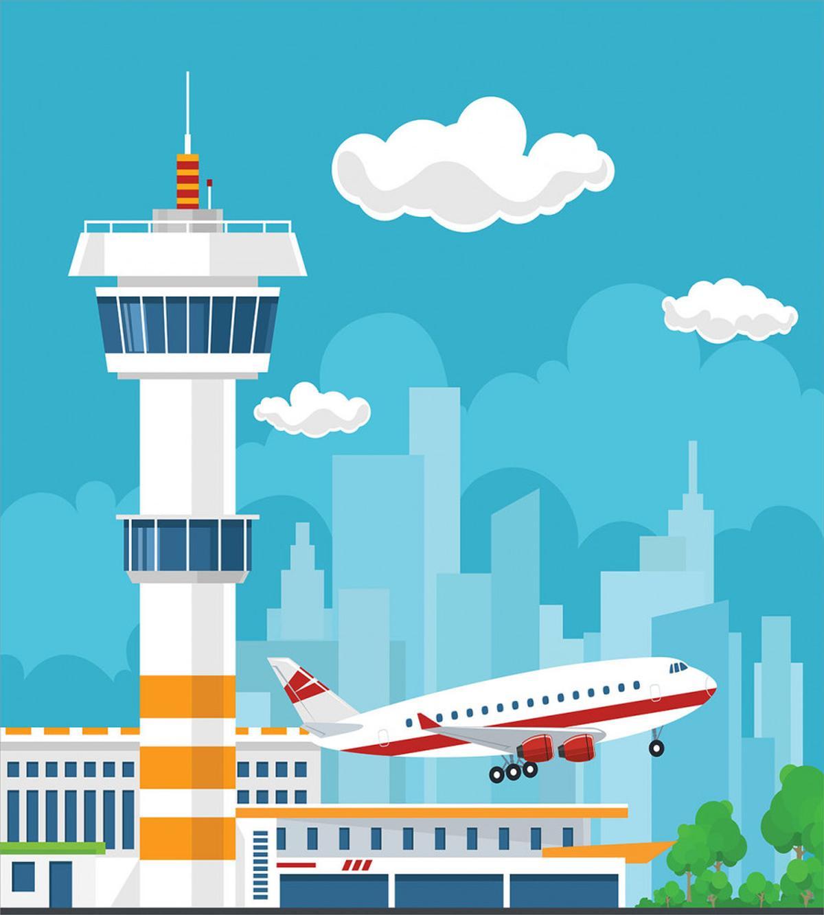 Control Tower and Plane — Pattern