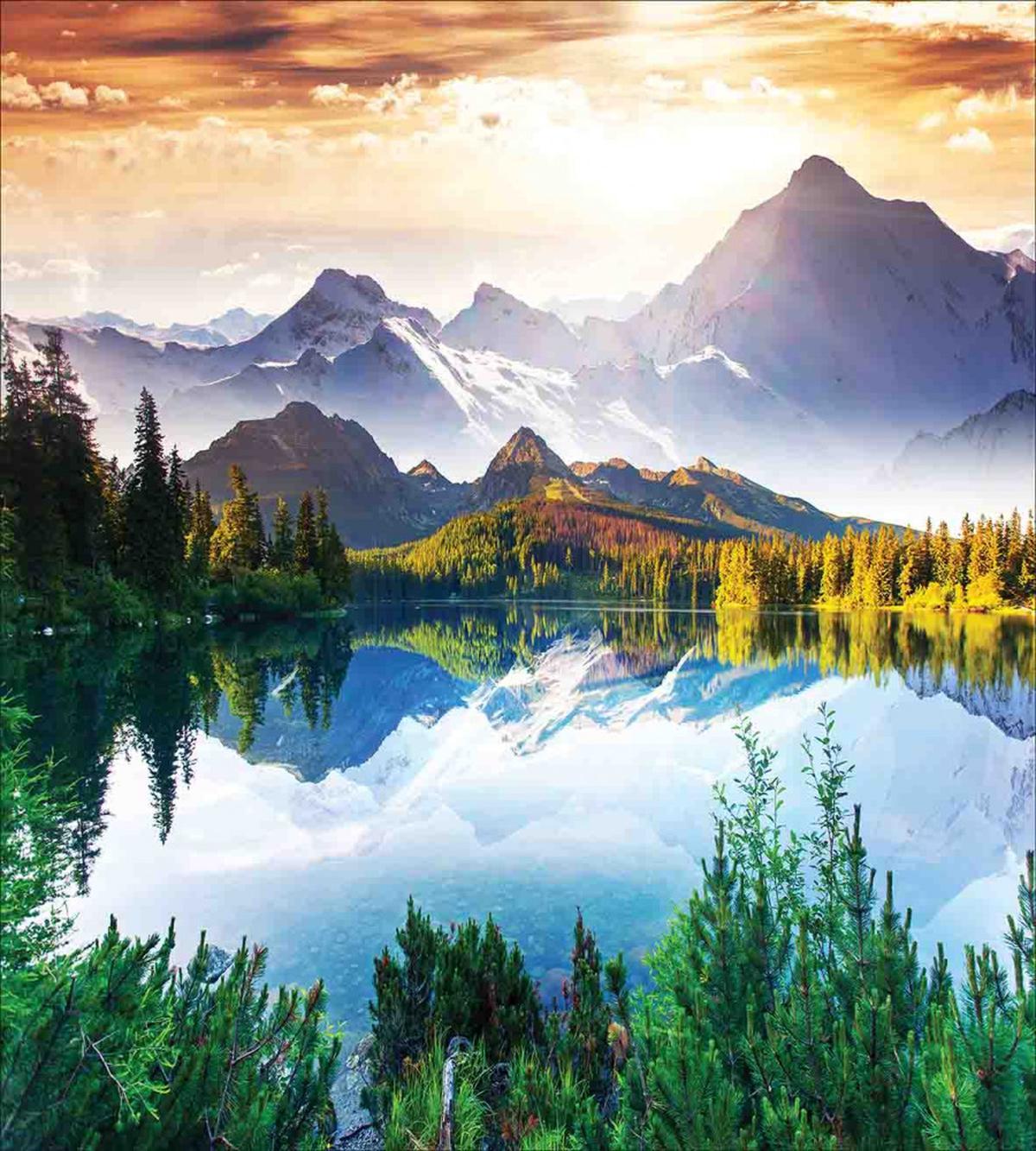 Winter Mountains Morning — Pattern