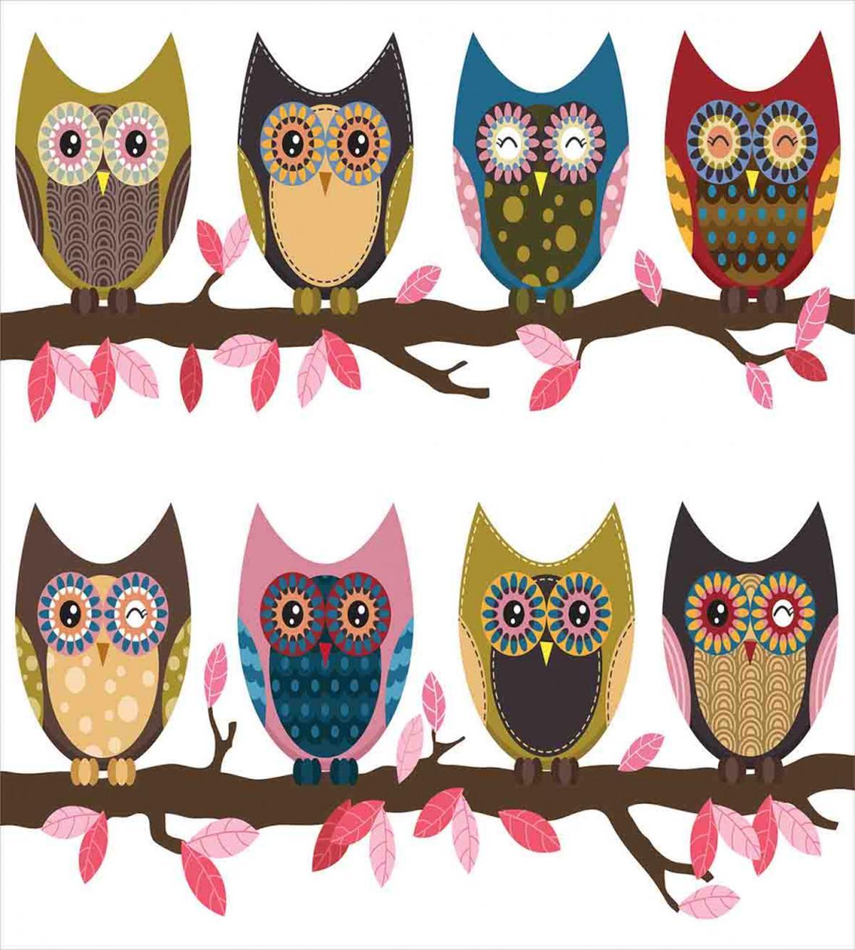 Birds Retro Art Style — Pattern