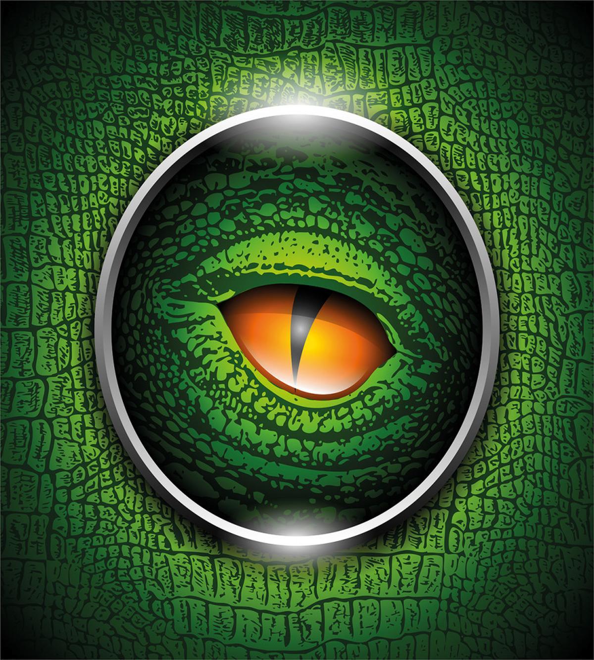 Vibrant Realistic Reptile — Pattern