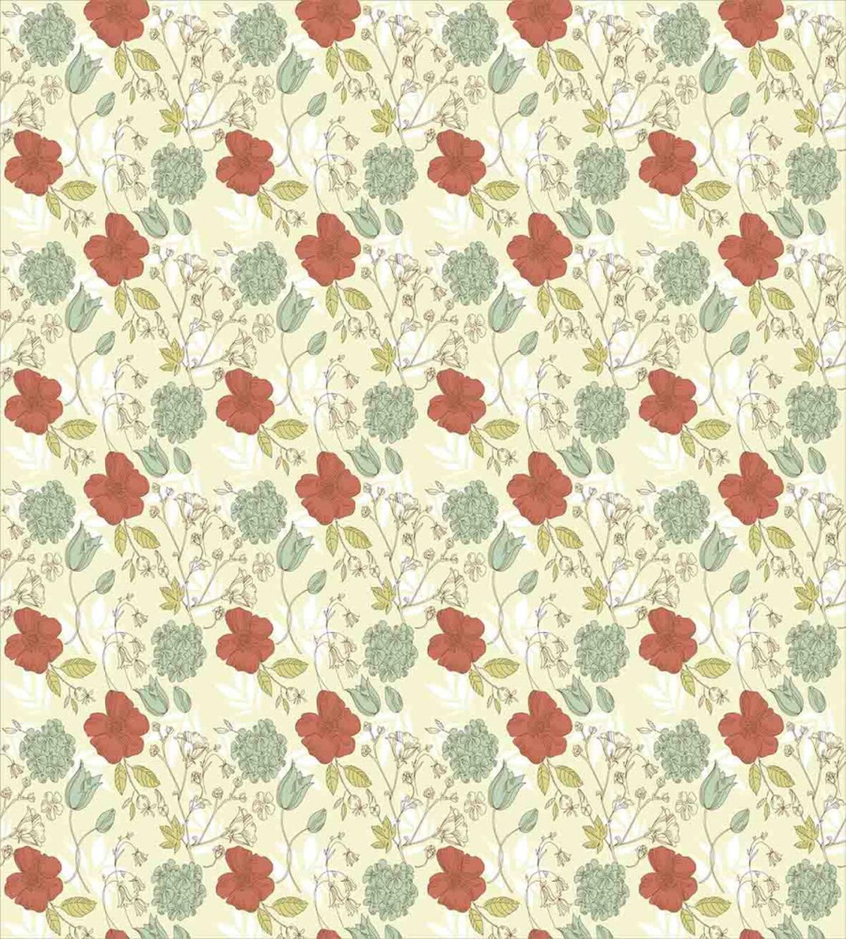 Peonies and Bluebells — Pattern