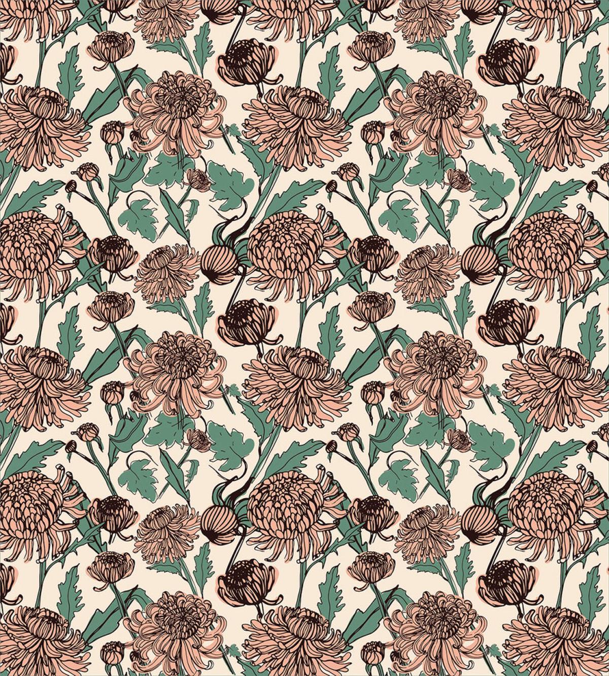 Graphical Chrysanthemums — Pattern