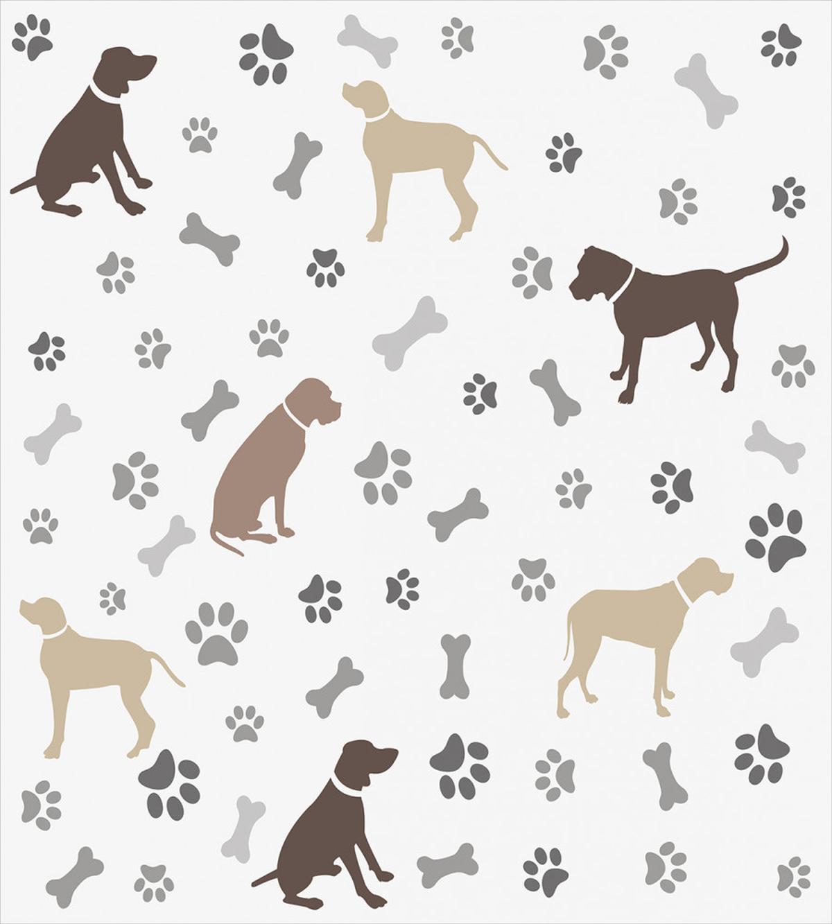 Paw Print and Bones — Pattern
