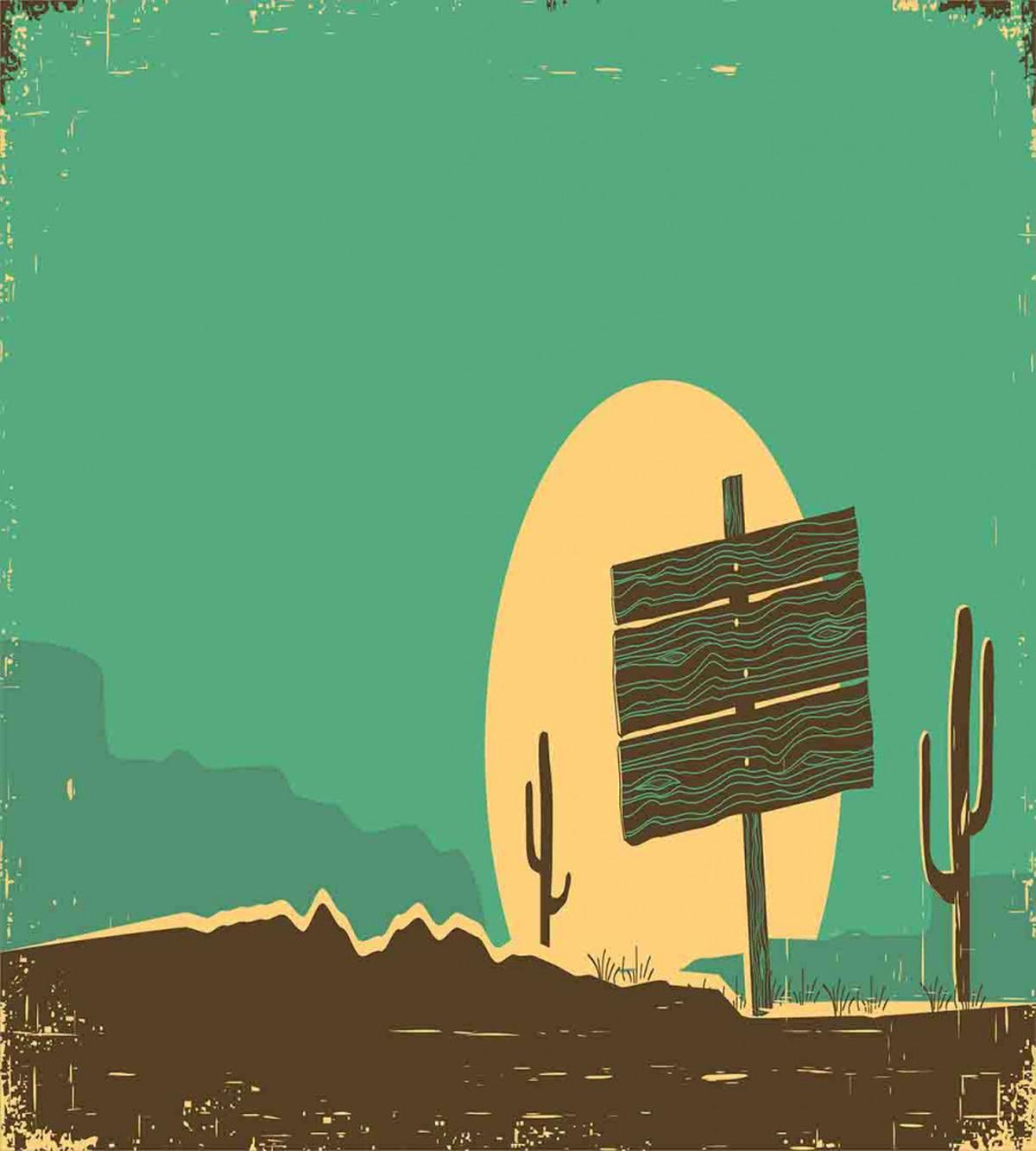 Grungy Desert Landscape — Pattern