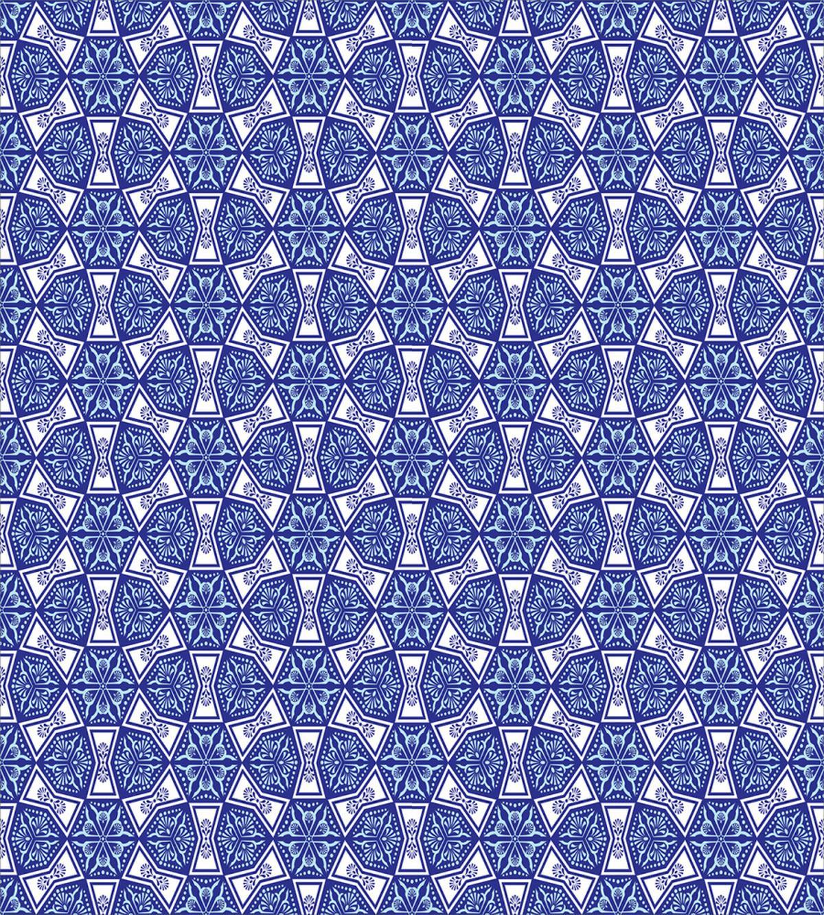 Blue Mosaic — Pattern