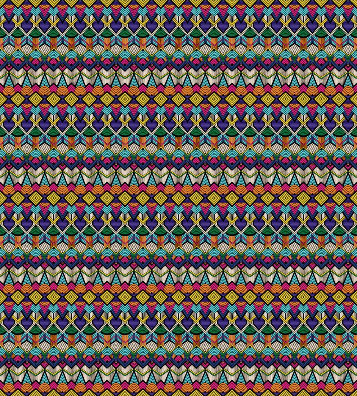 Lines Half Circles — Pattern