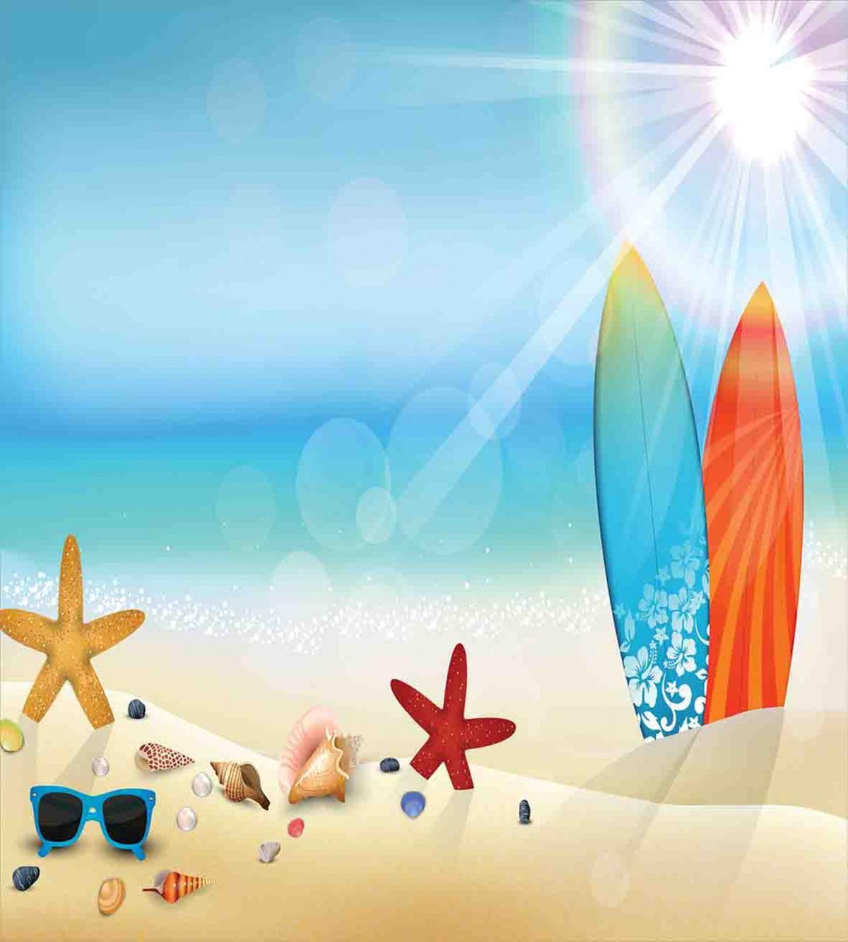 Sand Beach Surfboard — Pattern