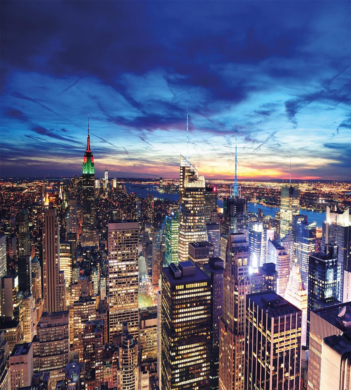 Buildings Midtown at Dusk — Pattern