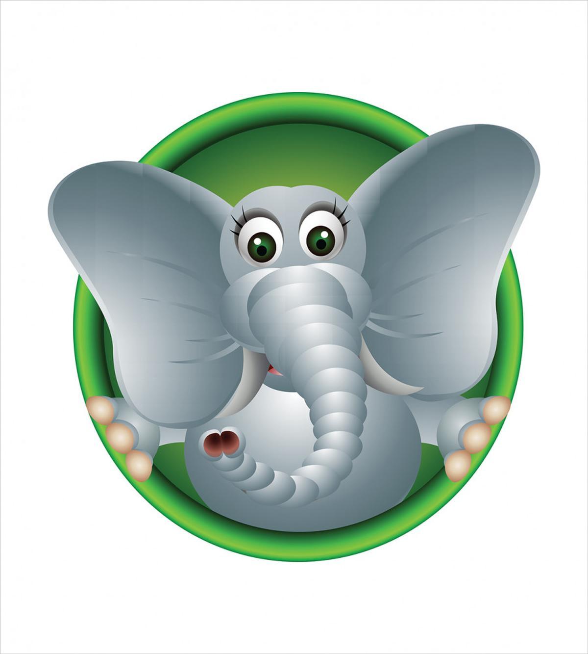 Humorous Elephant Mammal — Pattern