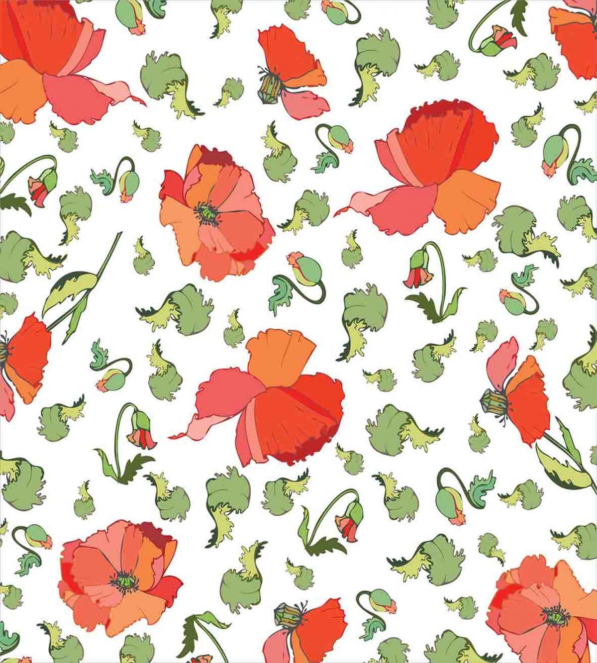 Buds Blossoms Leaves — Pattern