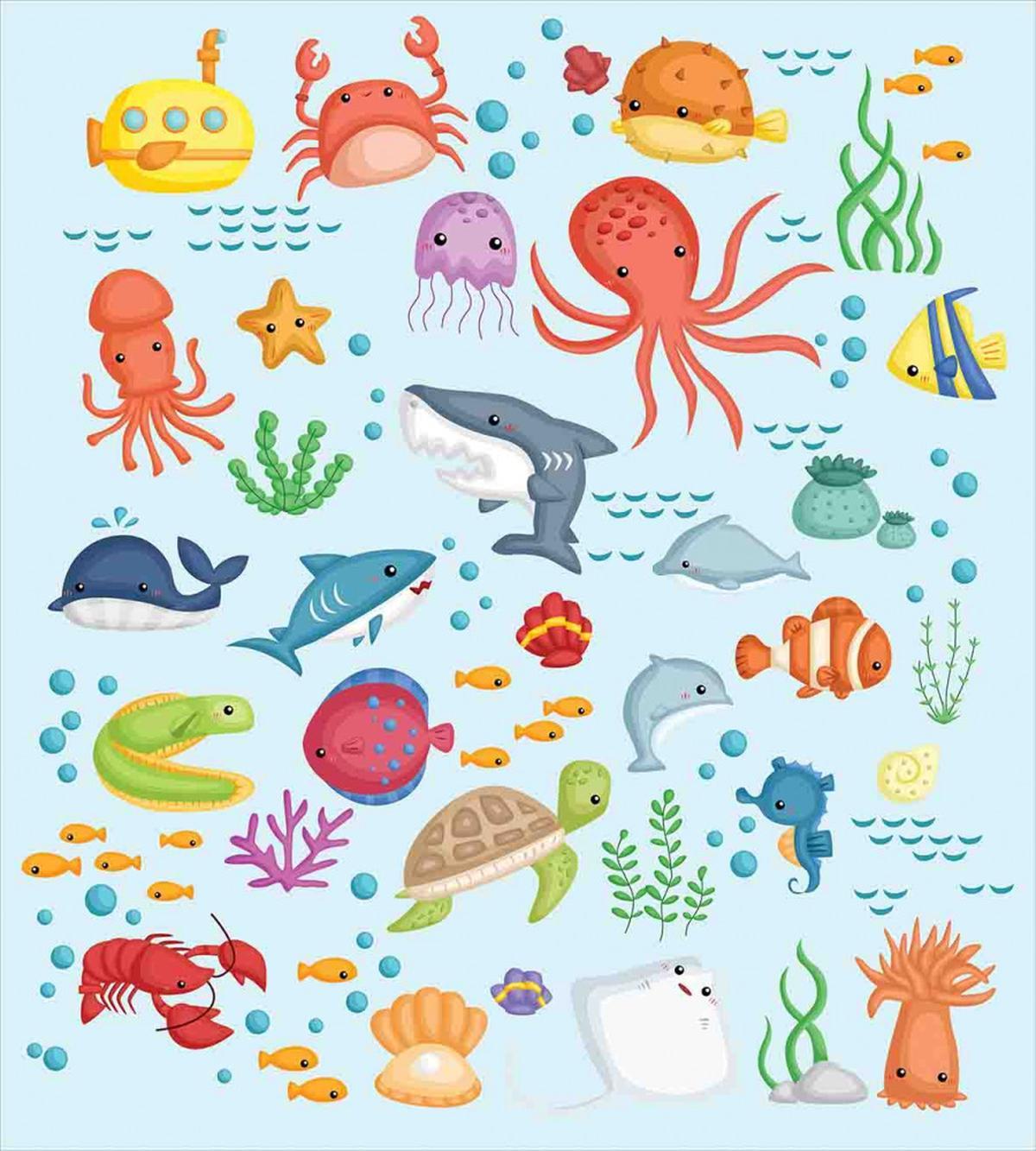 Sea Animals Submarine — Pattern