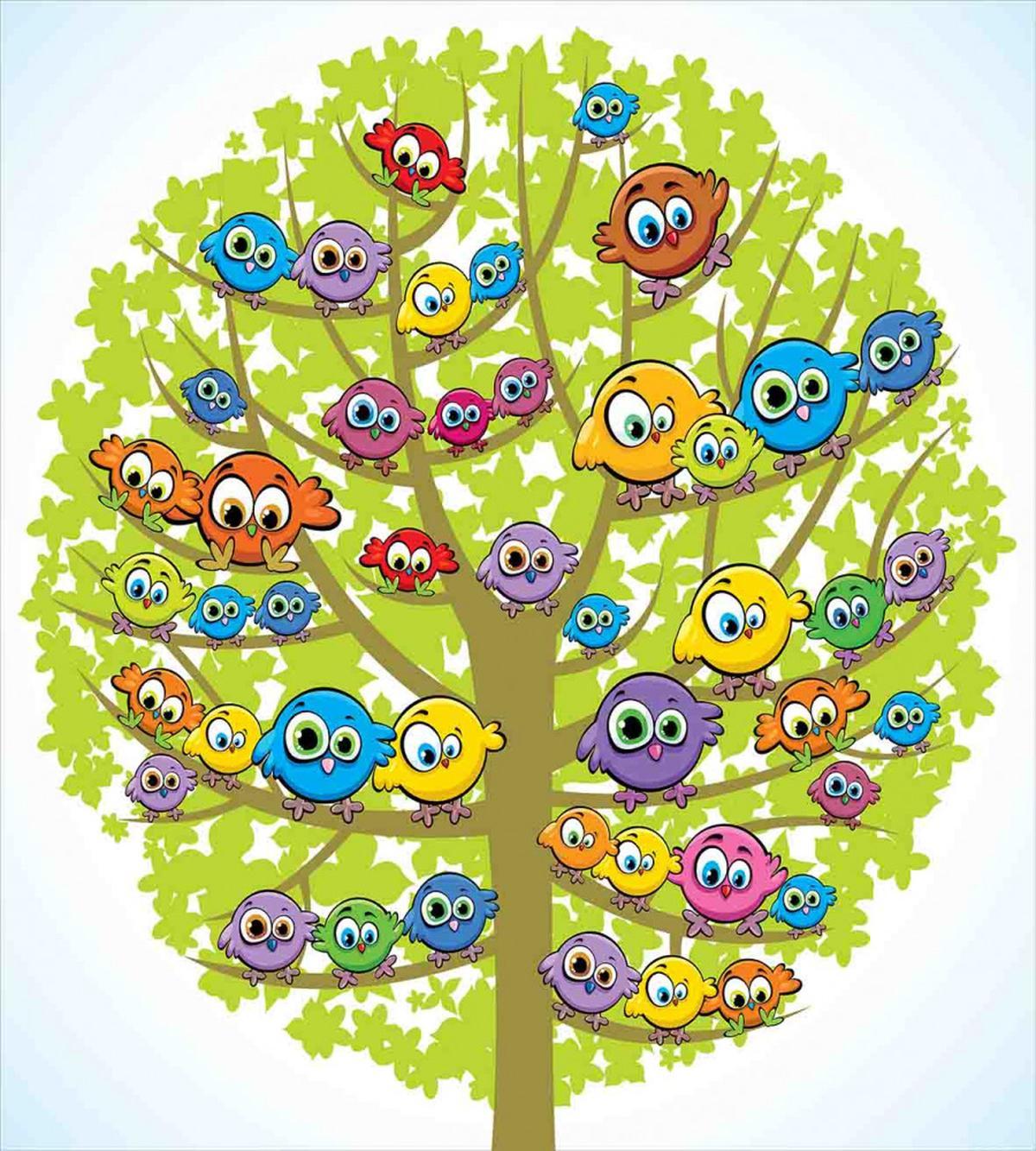 Canary Bird Fun Family — Pattern