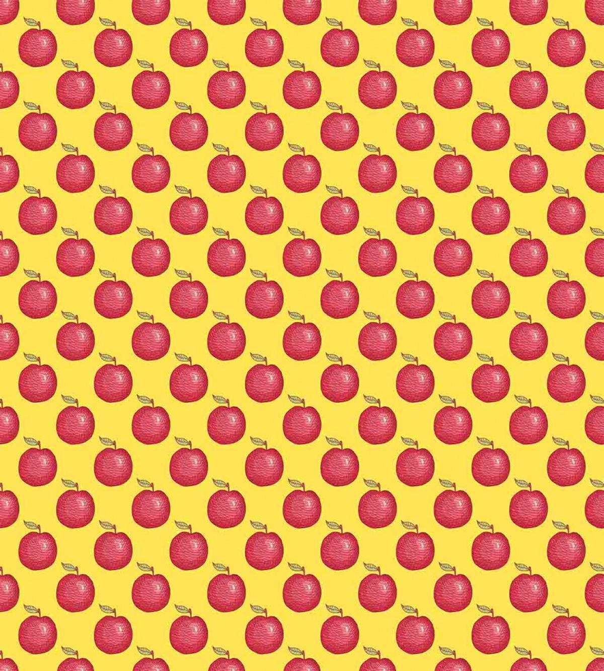 Engraved Style Apple Drawing — Pattern