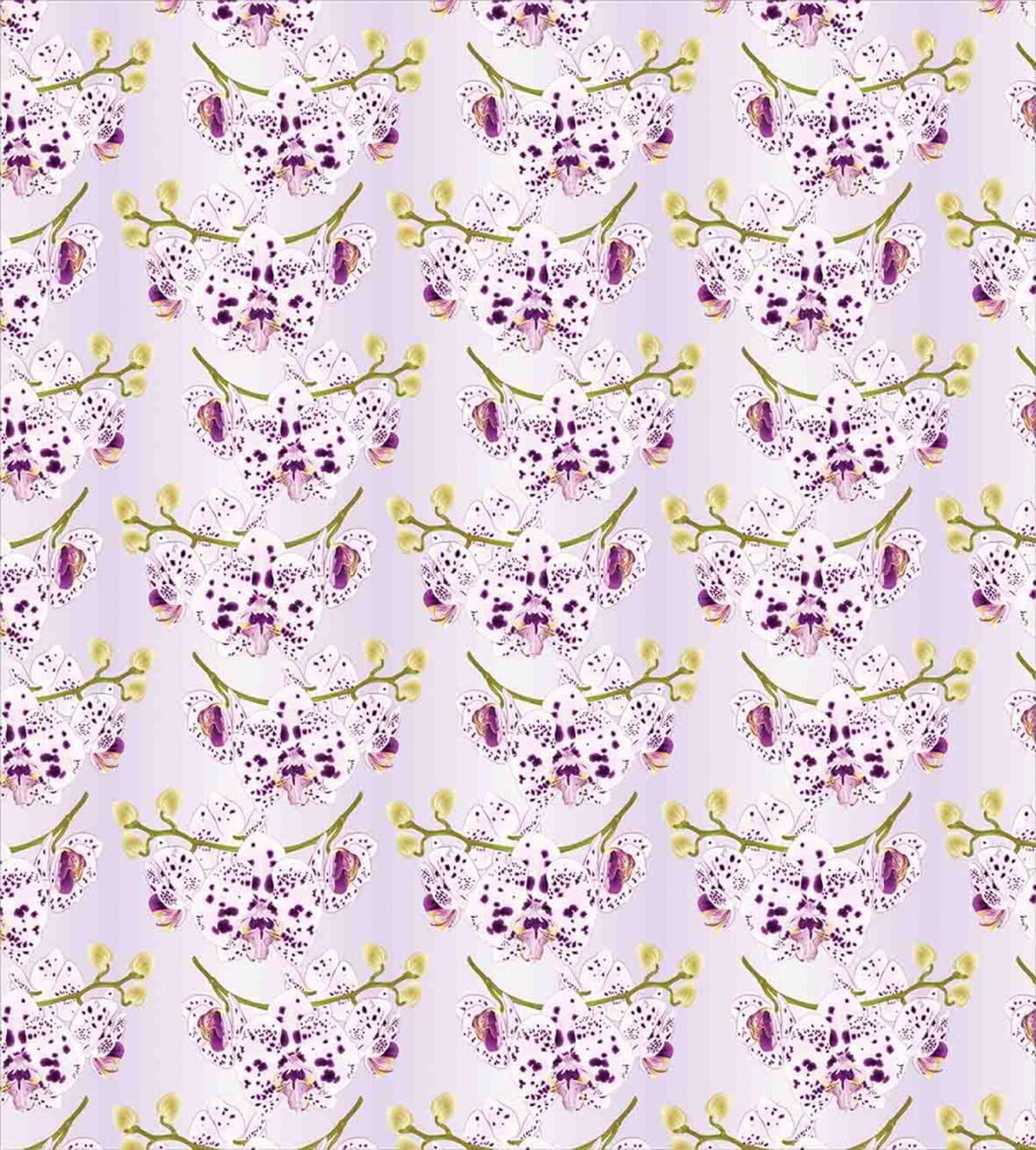 Purple Dots Blooms Exotic — Pattern